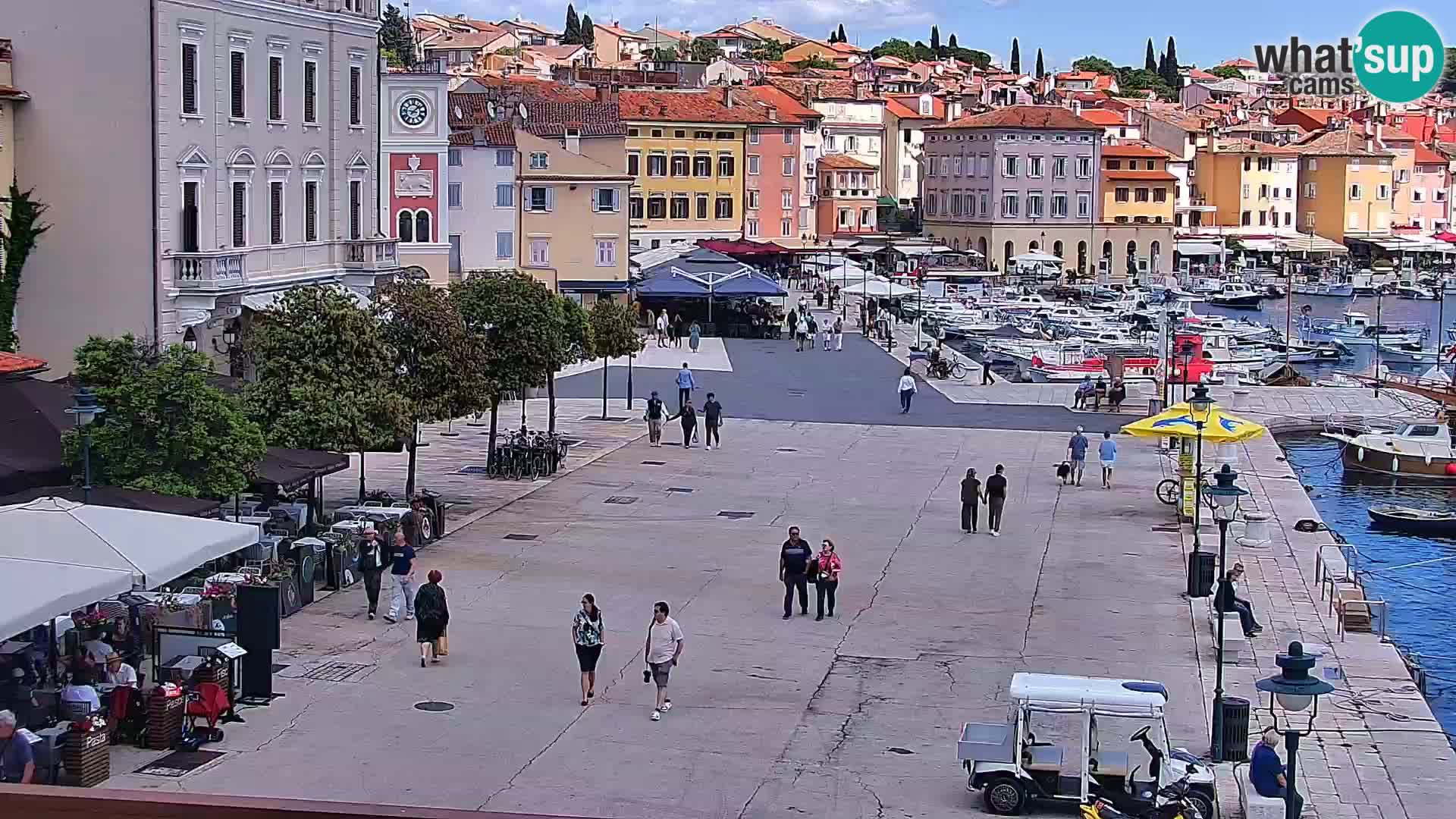 Promenada in marina v Rovinju