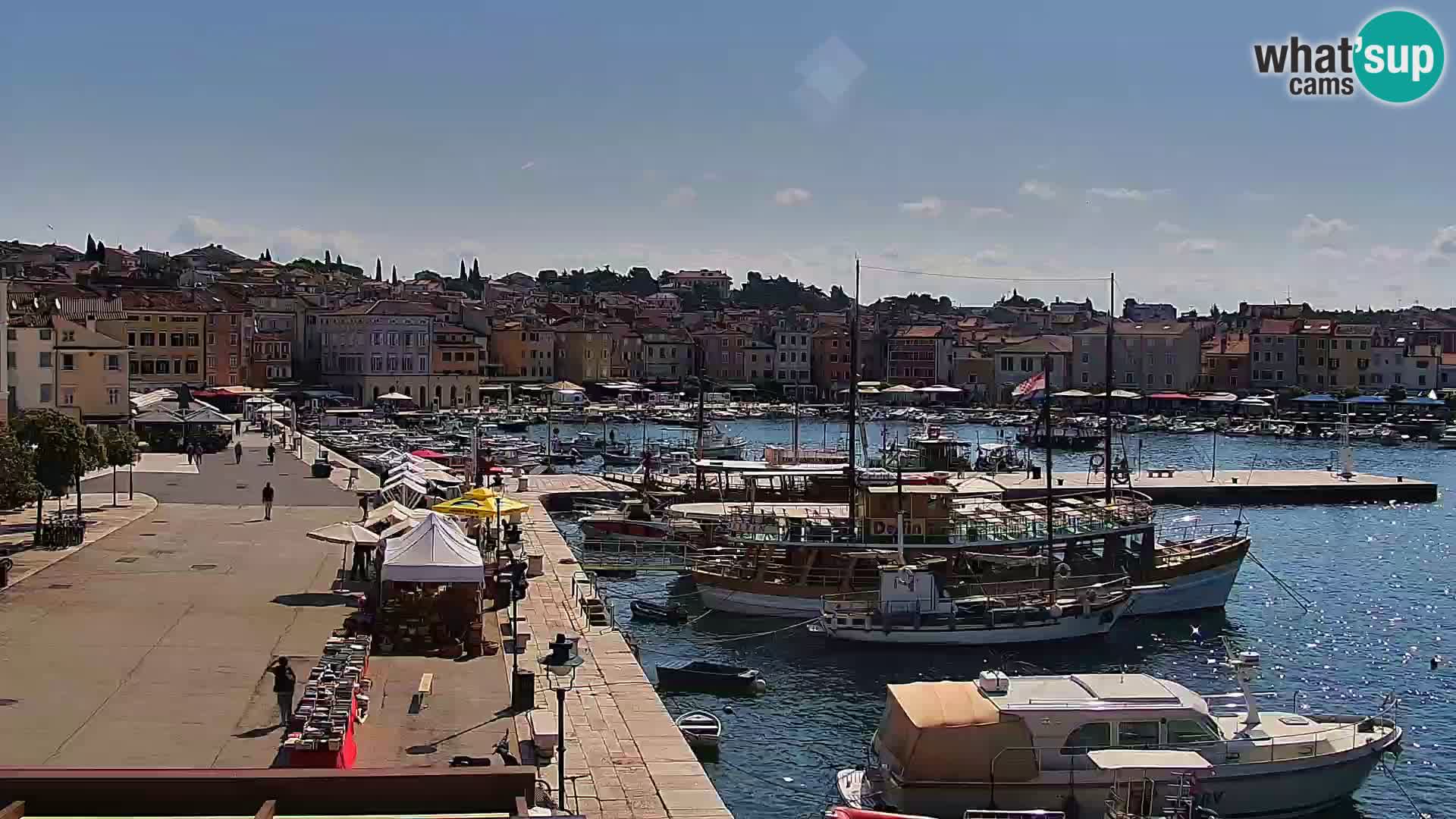 Promenade e marina a Rovinj
