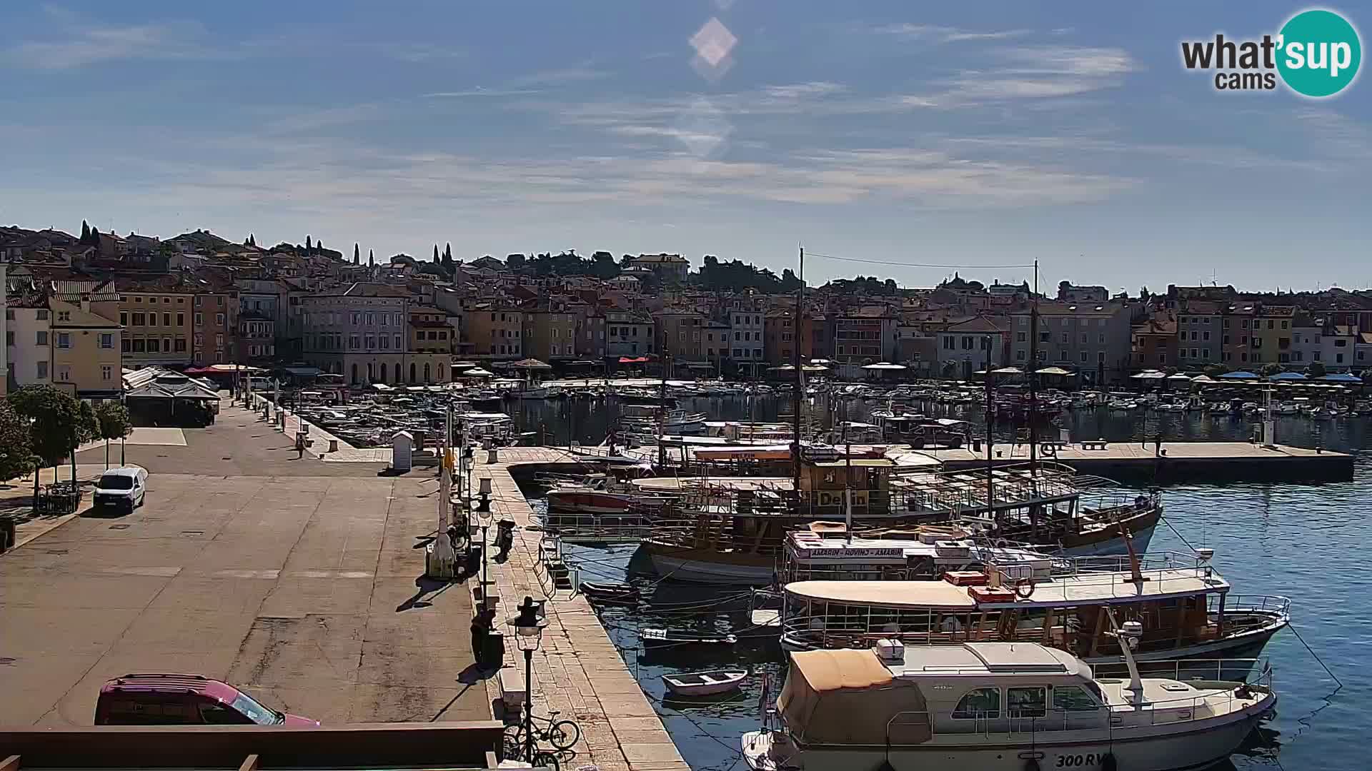 Rovinj webcam promenade and marina – Istria – Croatia