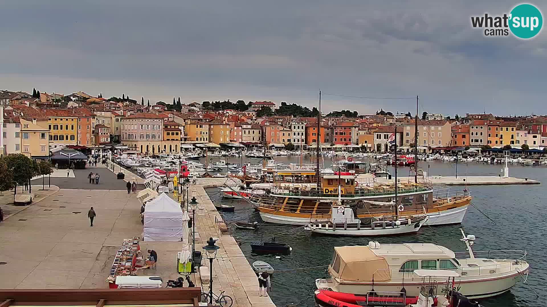 Promenade e marina a Rovinj