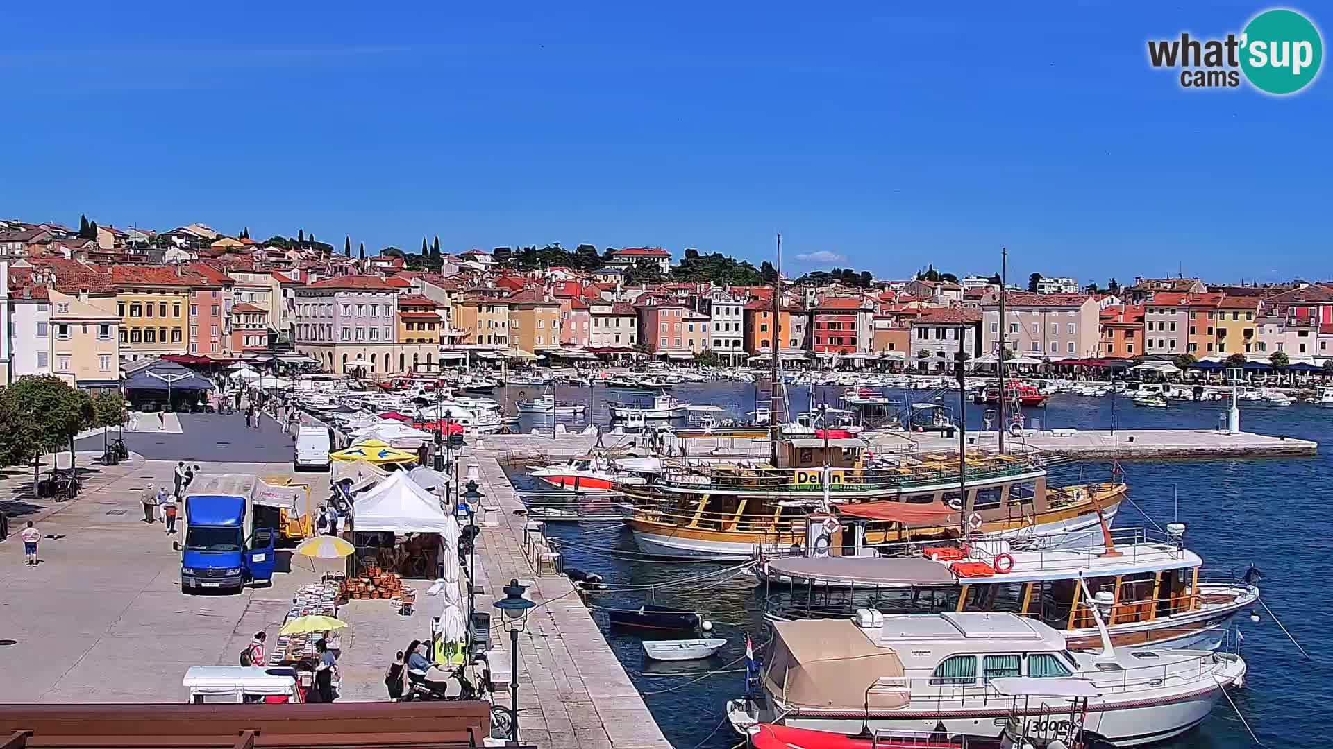Webcam Rovigno marina | Lungomare | Rovinj Croazia