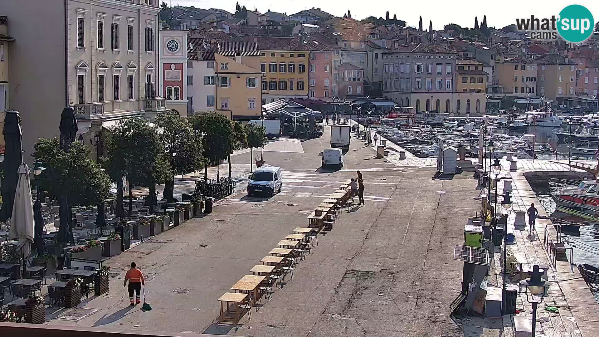 Spletna kamera Rovinj promenada in marina | Rovinj Vreme