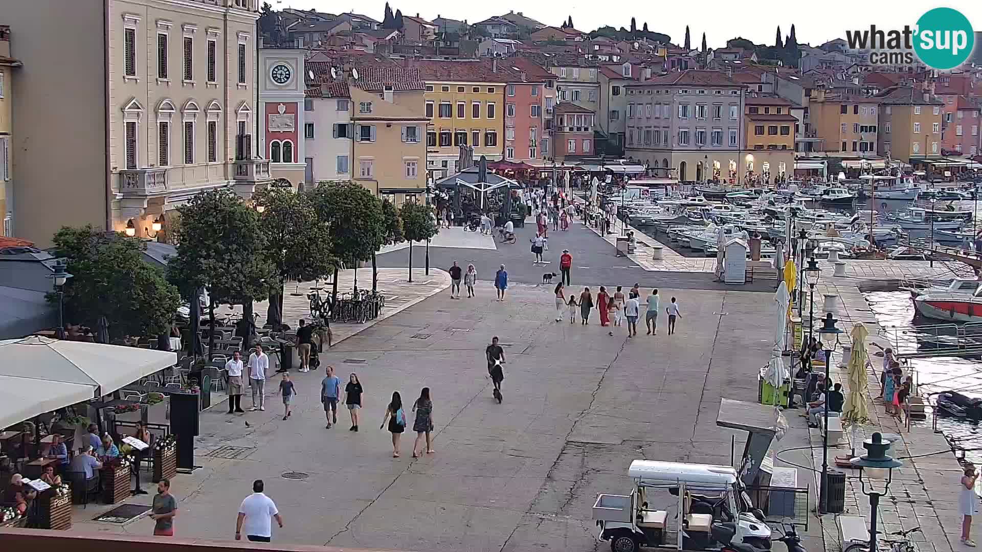 Promenade e marina en Rovinj