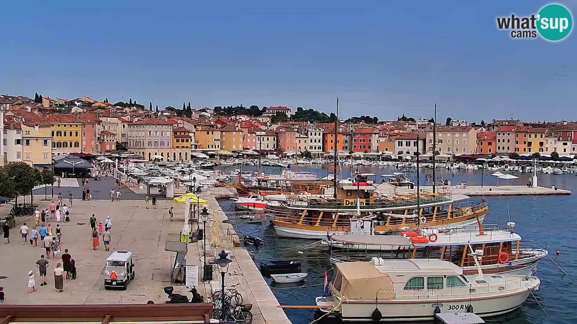 Promenade e marina en Rovinj