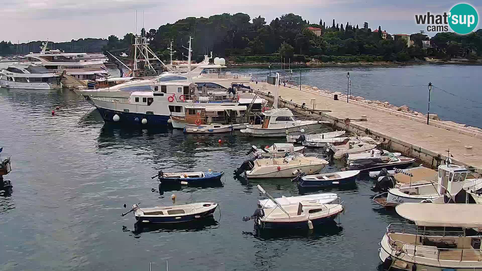 Promenade e marina a Rovinj
