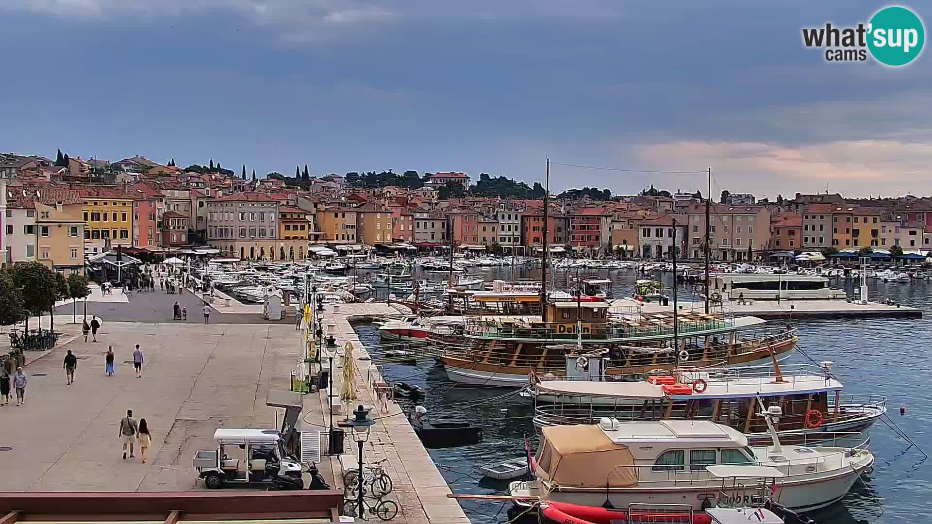 Rovinj webcam promenade and marina – Istria – Croatia