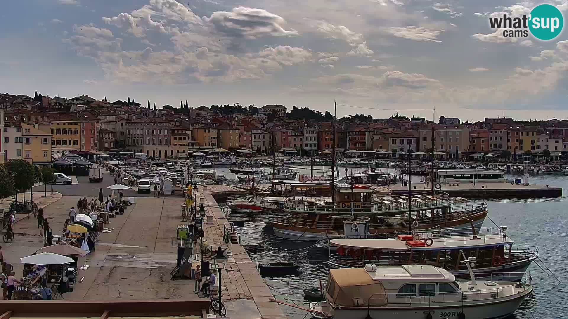 Rovinj webcam promenade and marina – Istria – Croatia