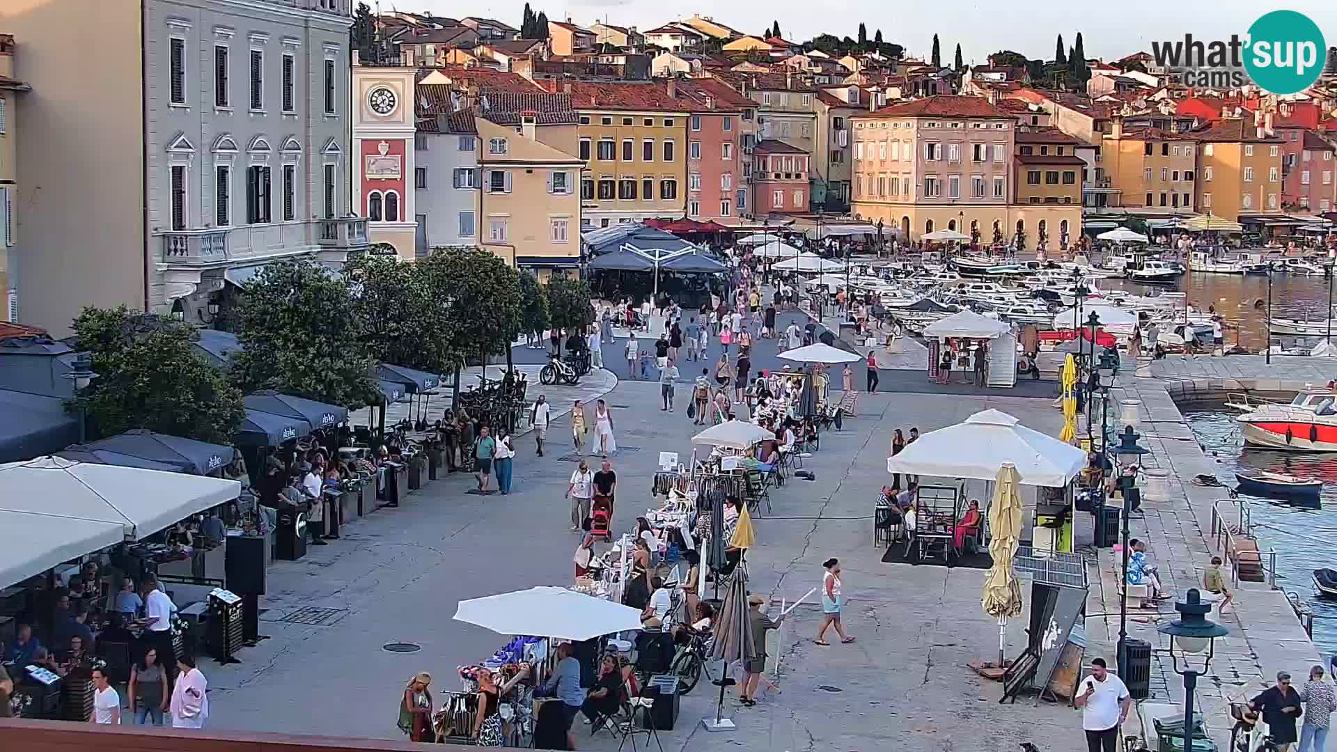 Rovinj webcam promenade and marina – Istria – Croatia