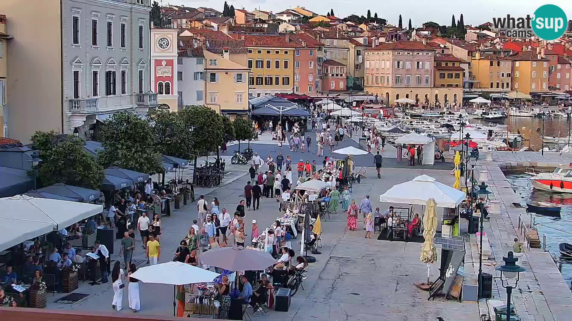 Rovinj webcam promenade and marina – Istria – Croatia