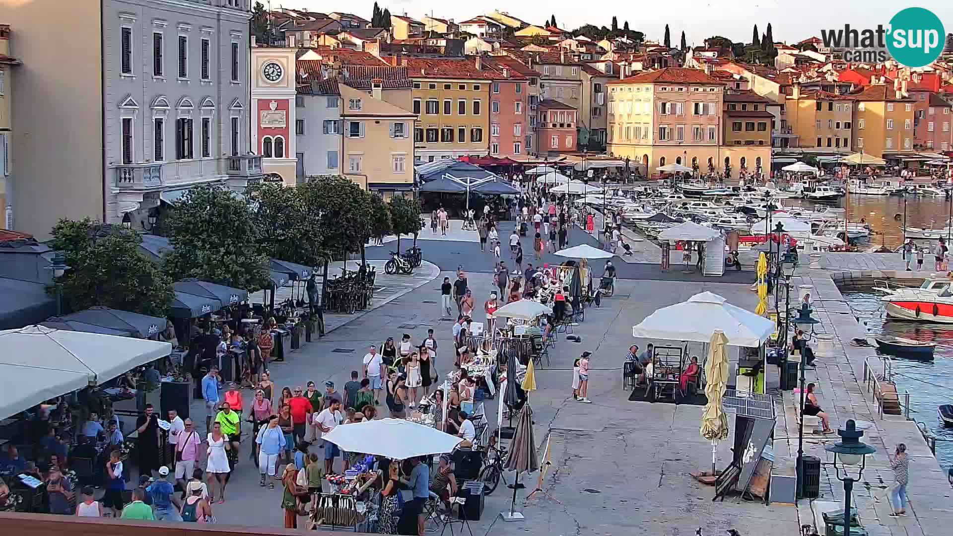 Rovinj webcam promenade and marina – Istria – Croatia