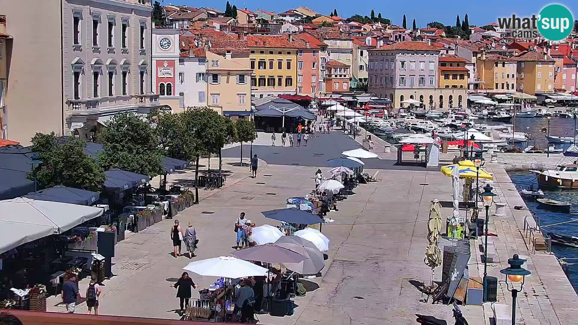 Spletna kamera Rovinj promenada in marina | Rovinj Vreme