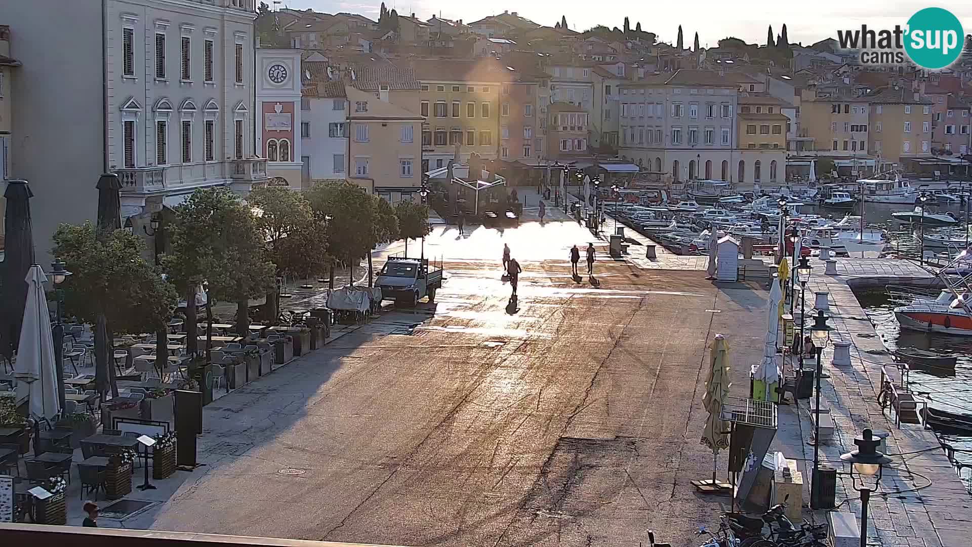 Promenade e marina a Rovinj