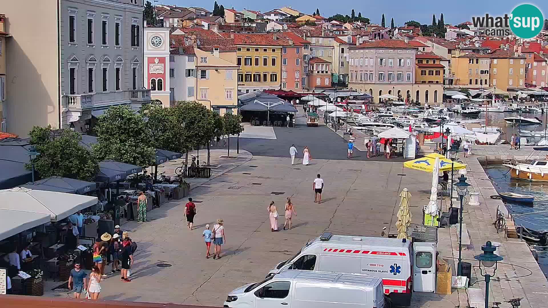 Promenade e marina a Rovinj