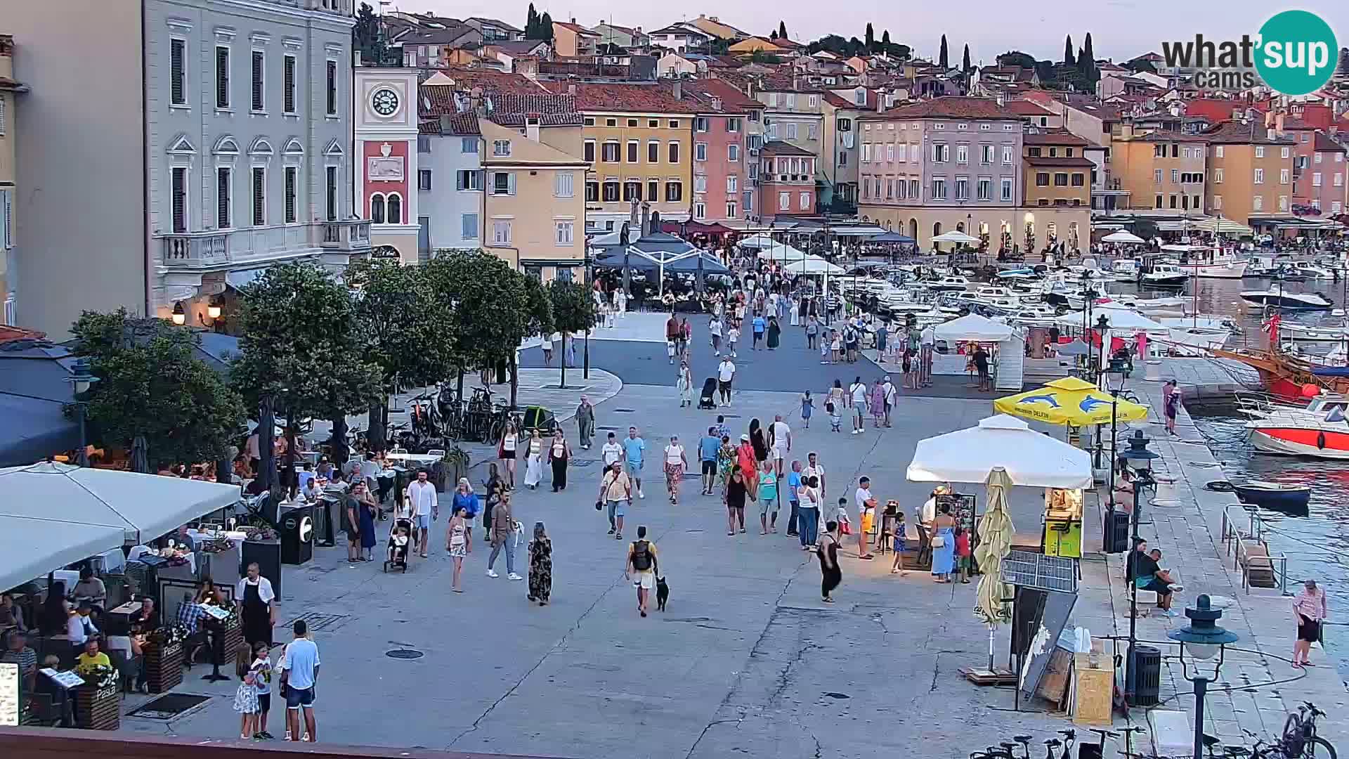 Promenade e marina en Rovinj