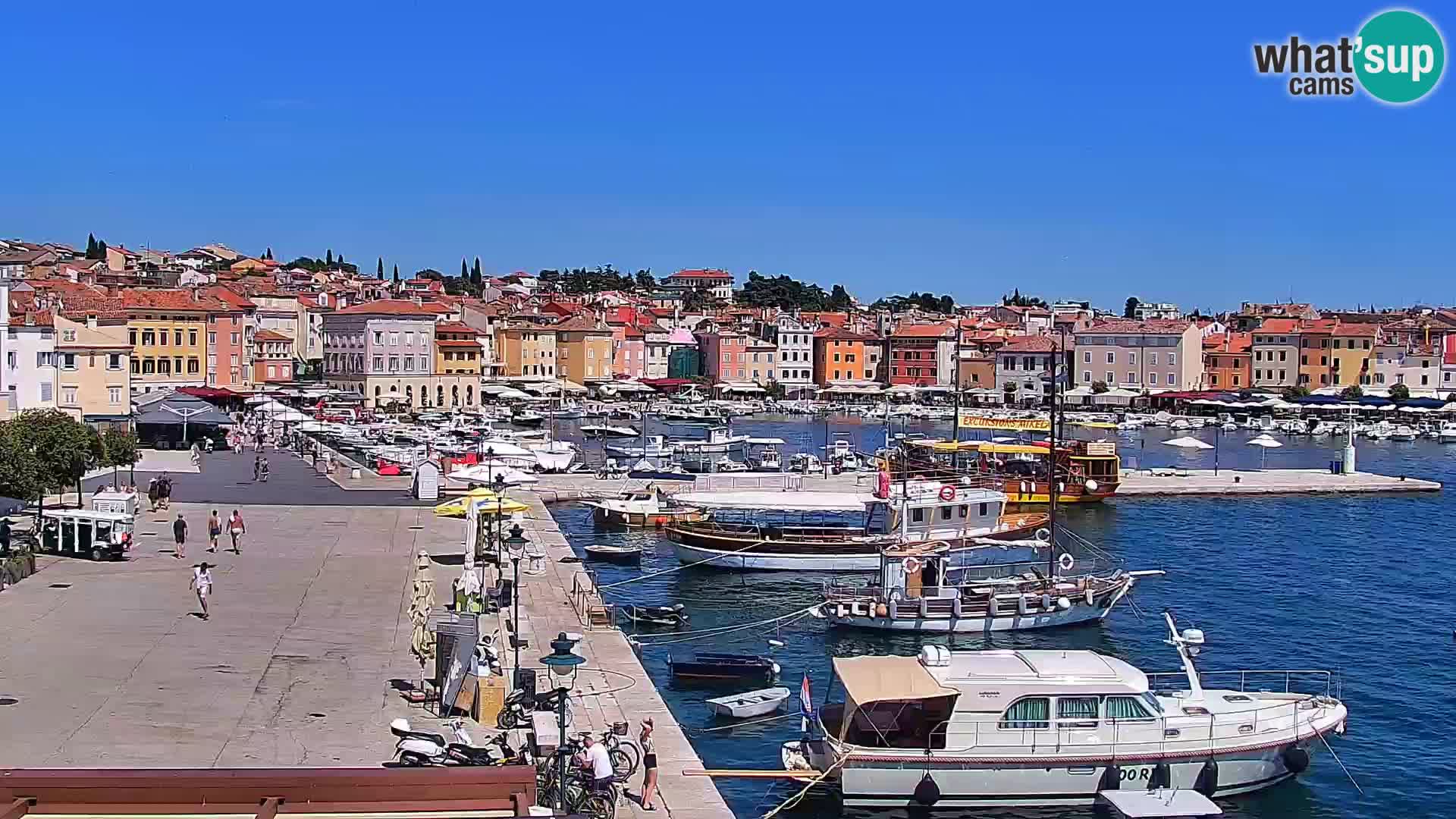 Promenade e marina a Rovinj