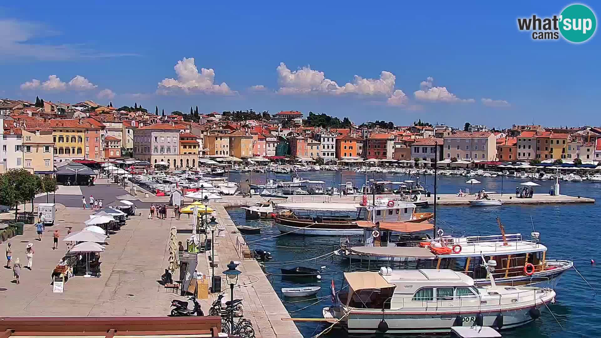 Promenade e marina en Rovinj