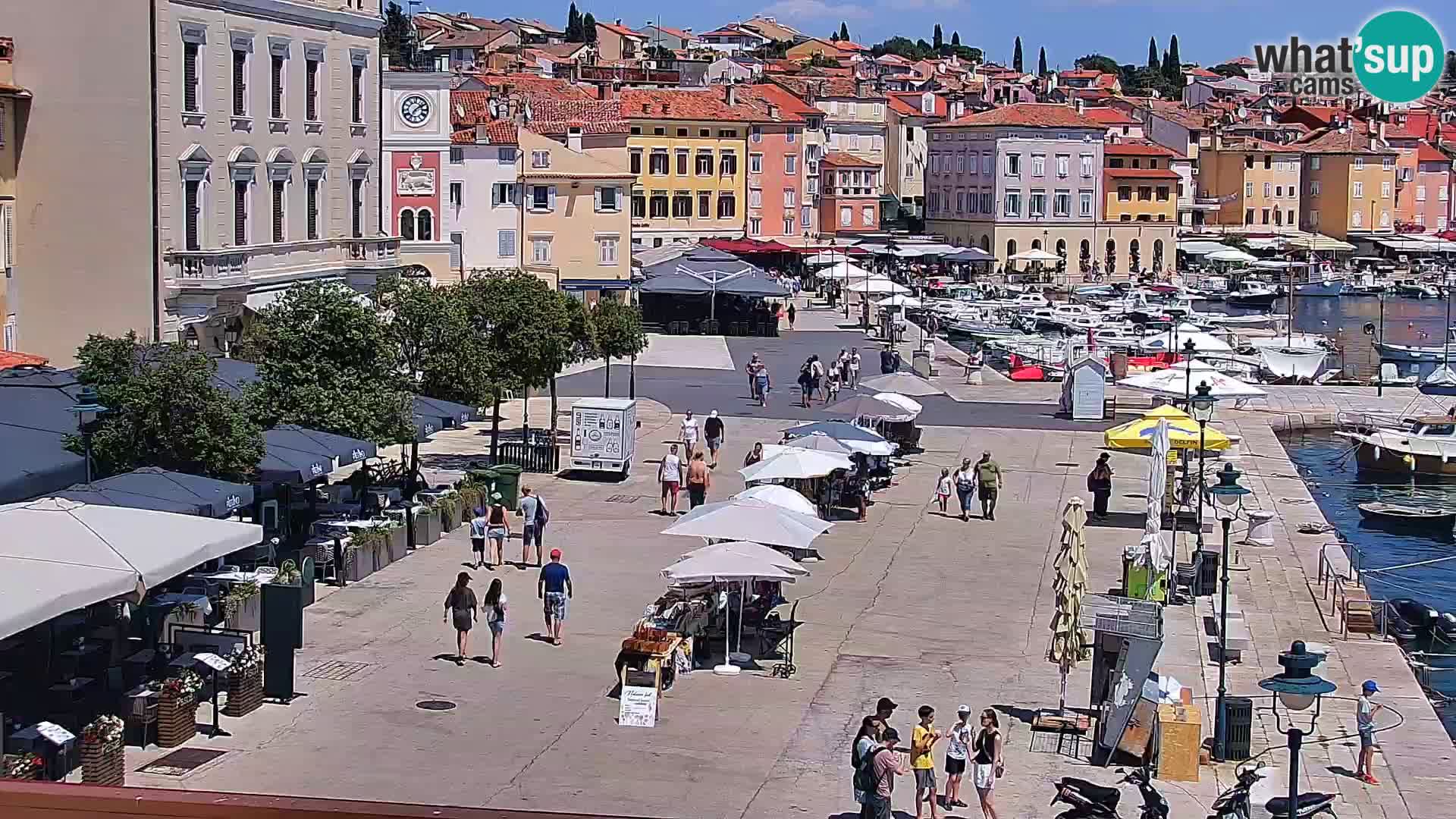 Rovinj webcam promenade and marina – Istria – Croatia
