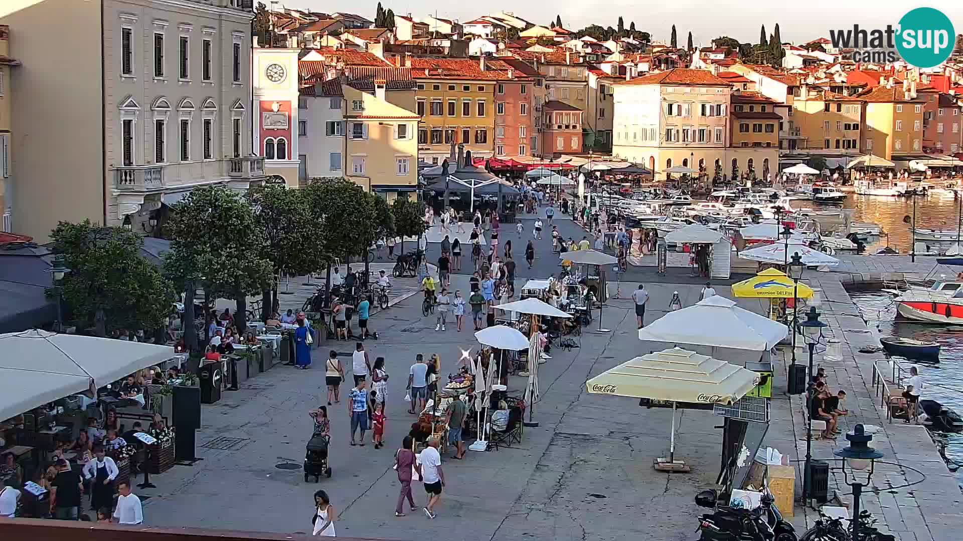 Spletna kamera Rovinj promenada in marina | Rovinj Vreme