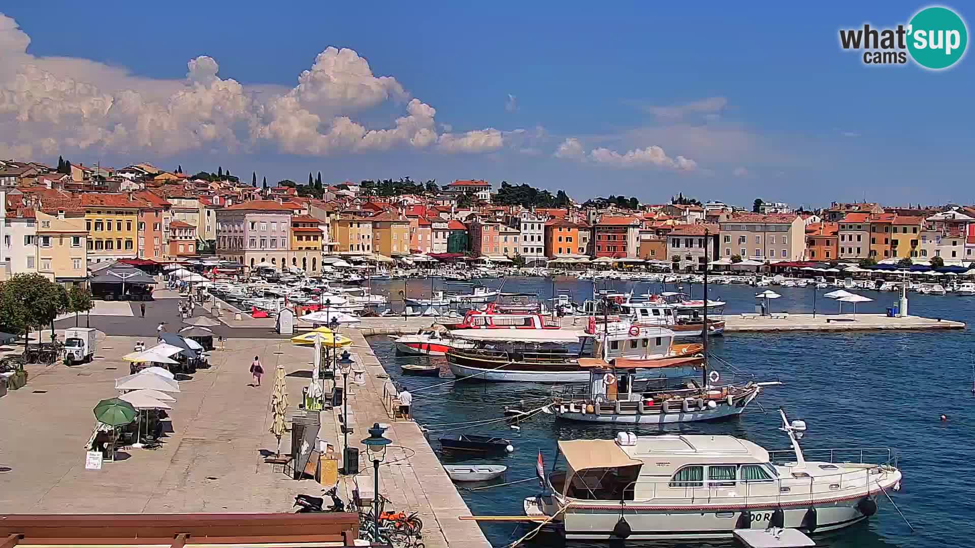 Spletna kamera Rovinj promenada in marina | Rovinj Vreme