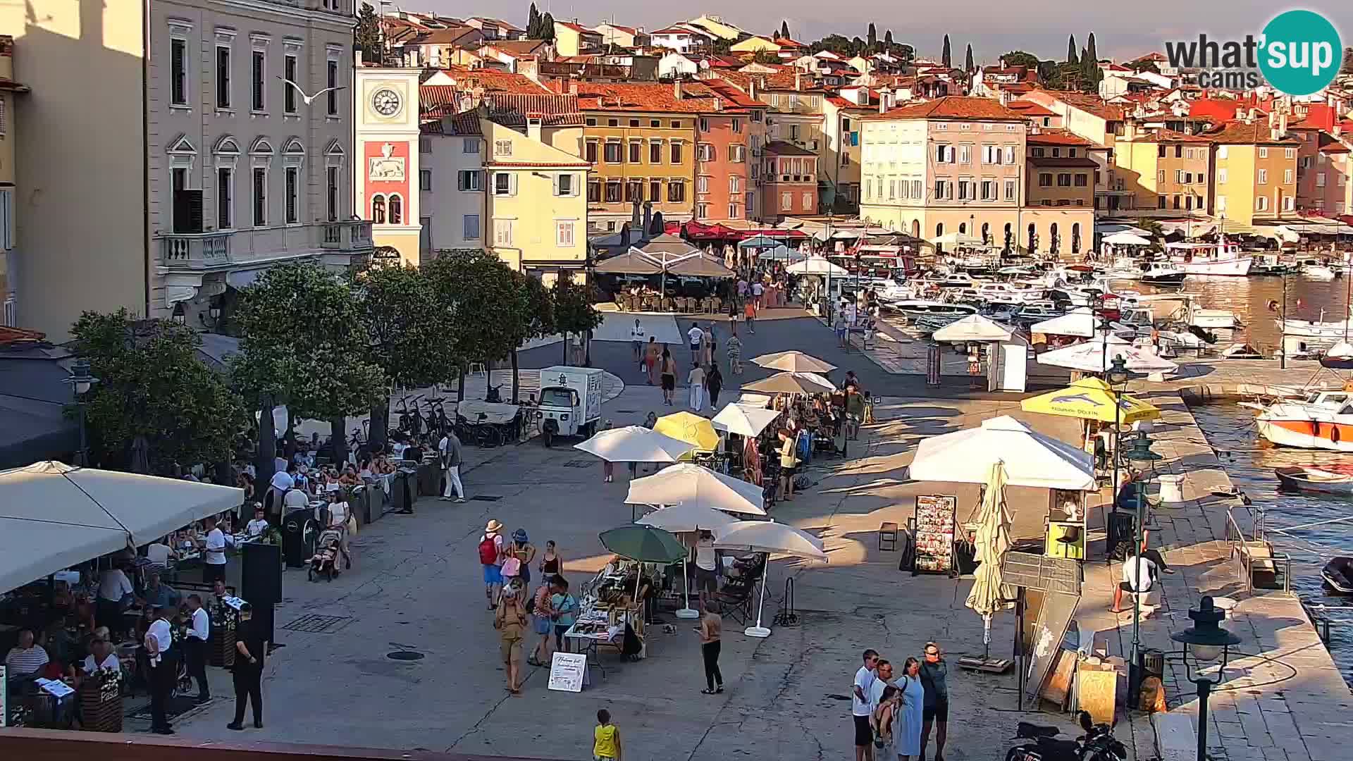Rovinj webcam promenade and marina – Istria – Croatia