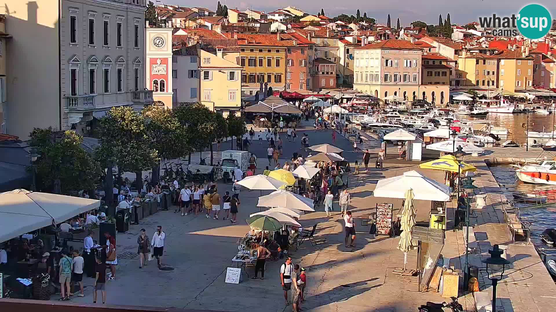 Rovinj webcam promenade and marina – Istria – Croatia