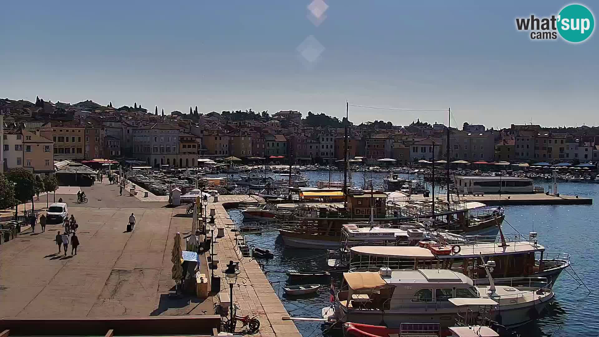 Promenade e marina a Rovinj