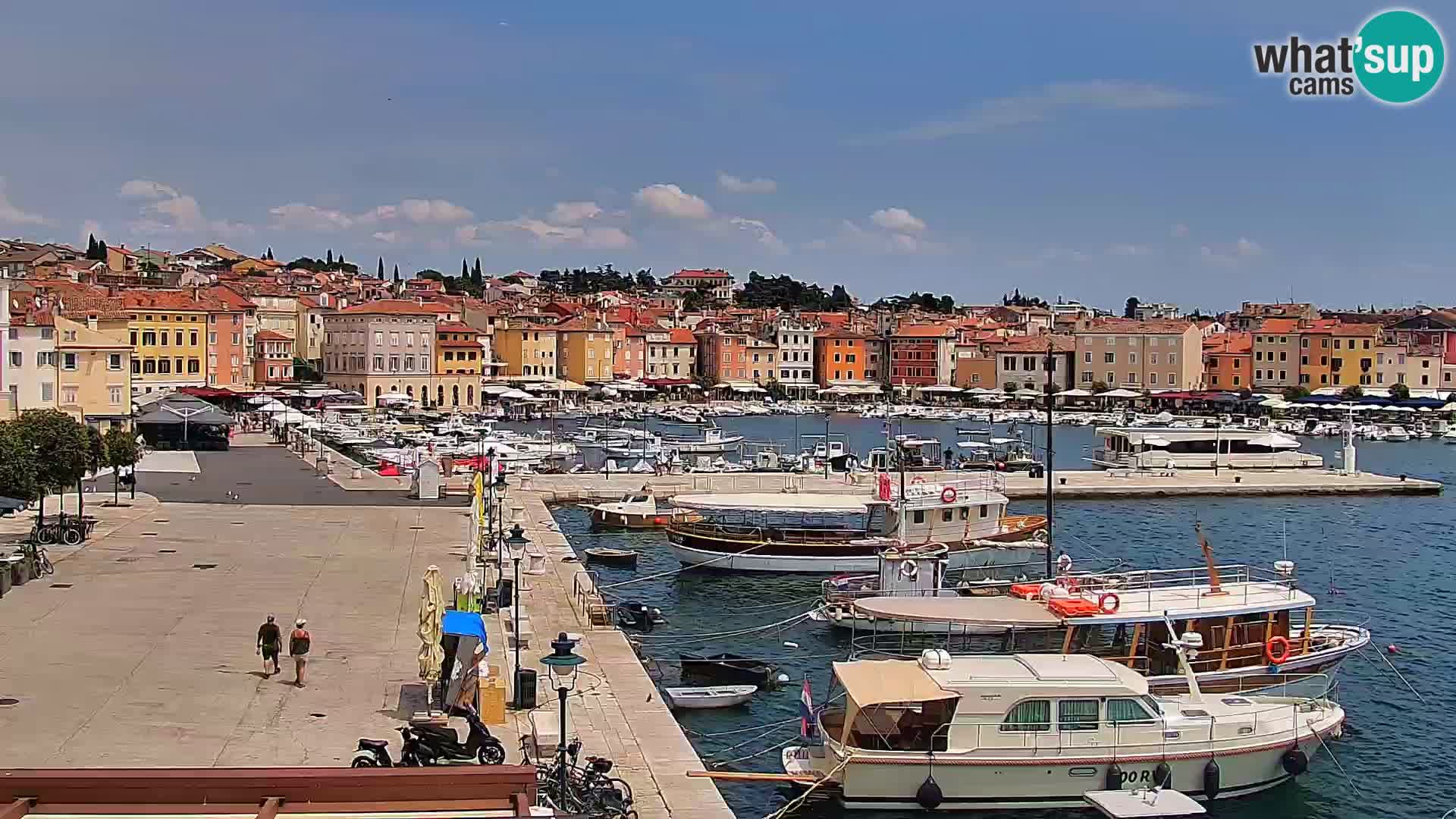 Promenade e marina en Rovinj