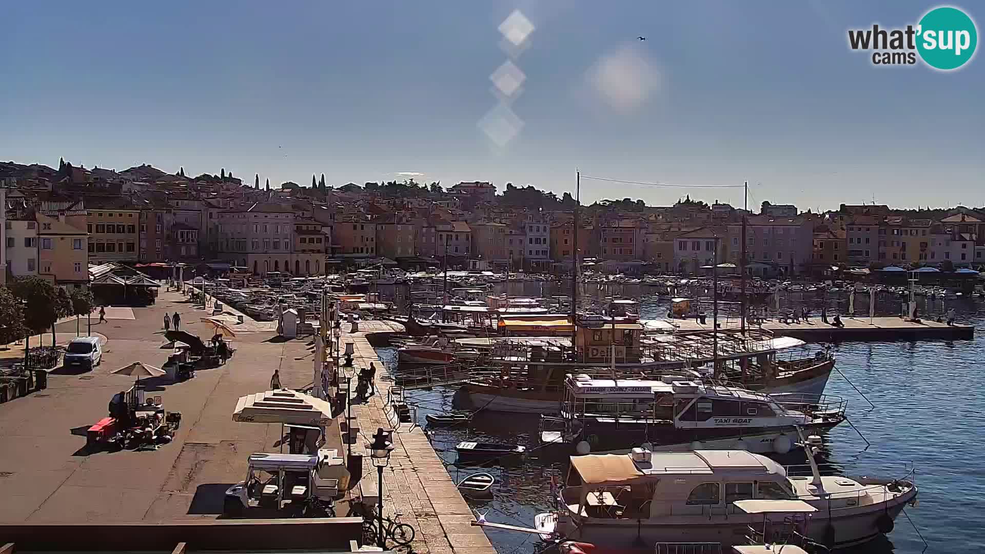 Promenade e marina en Rovinj