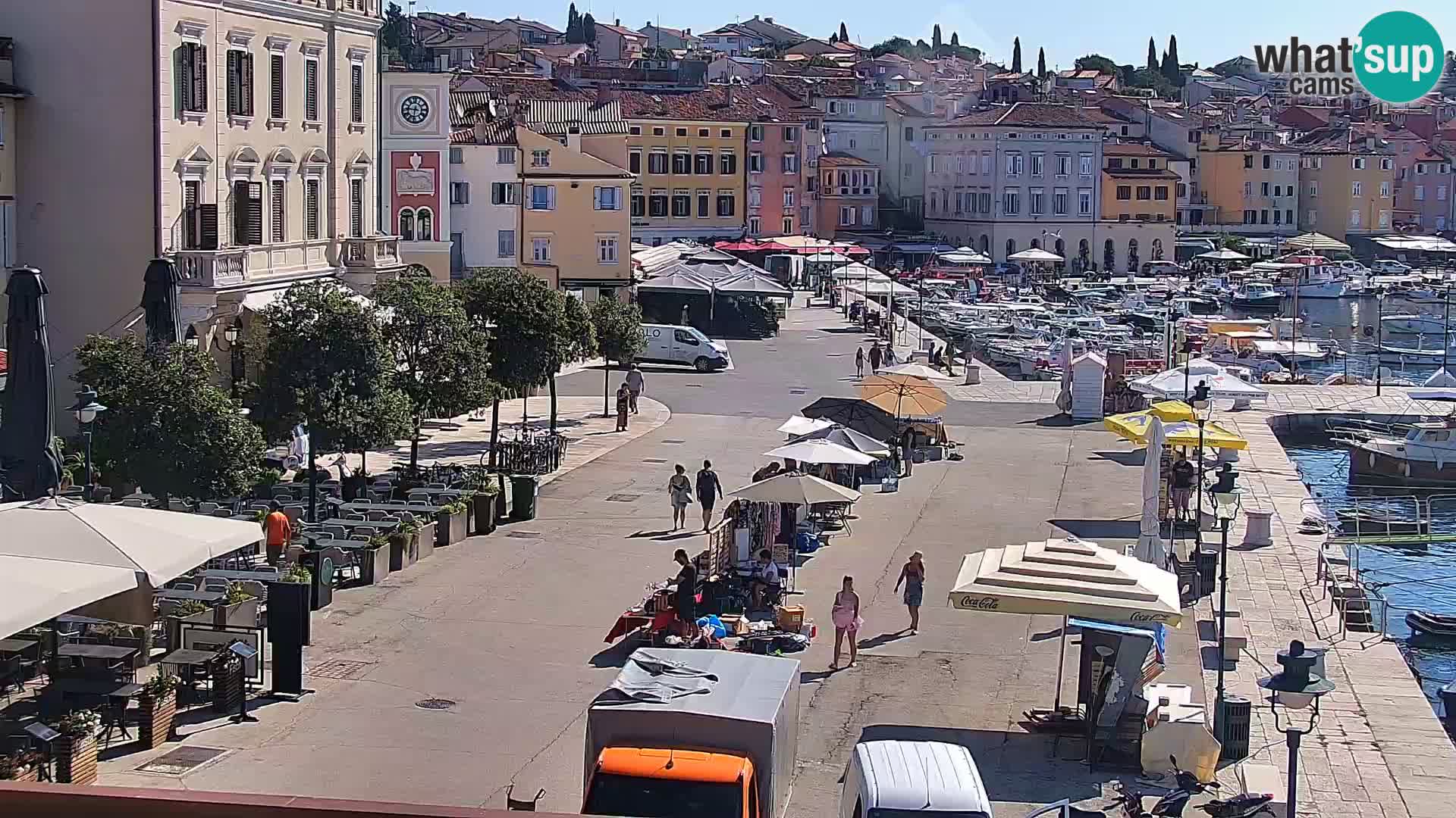 Webcam Rovigno marina | Lungomare | Rovinj Croazia