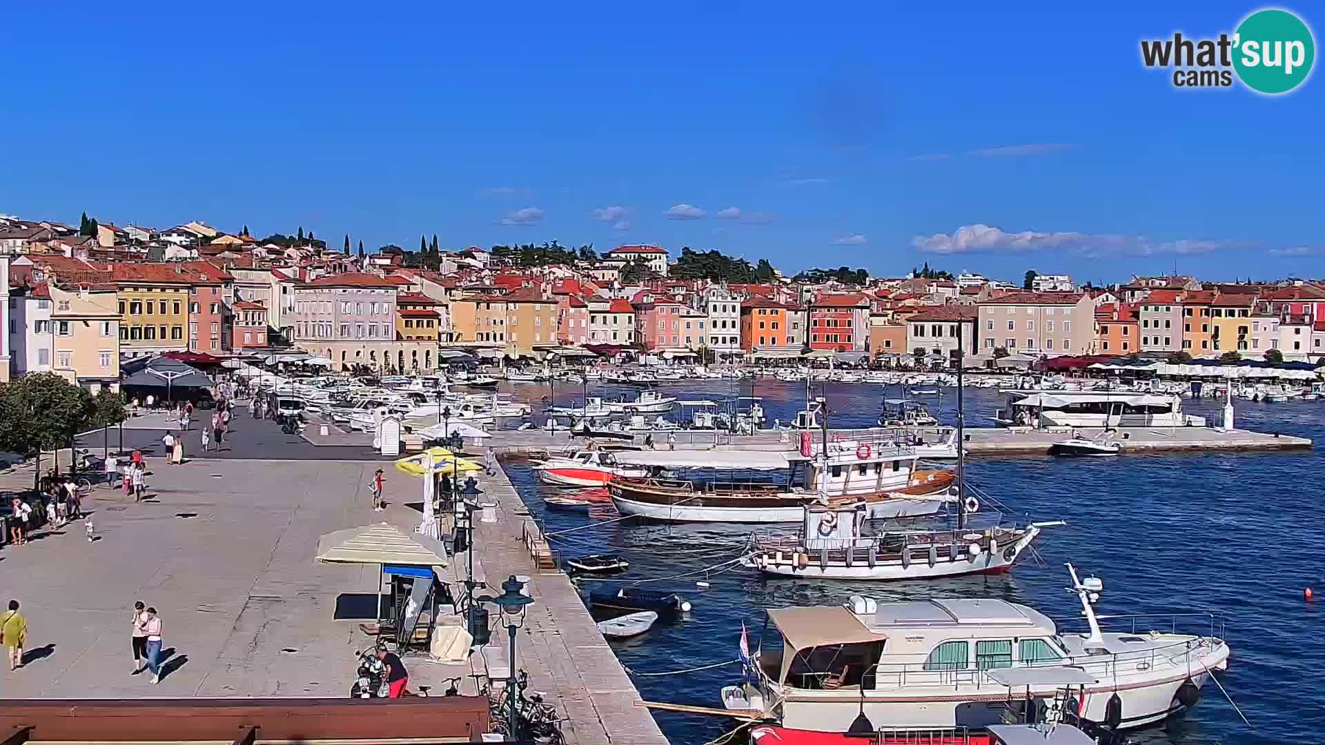 Spletna kamera Rovinj promenada in marina | Rovinj Vreme