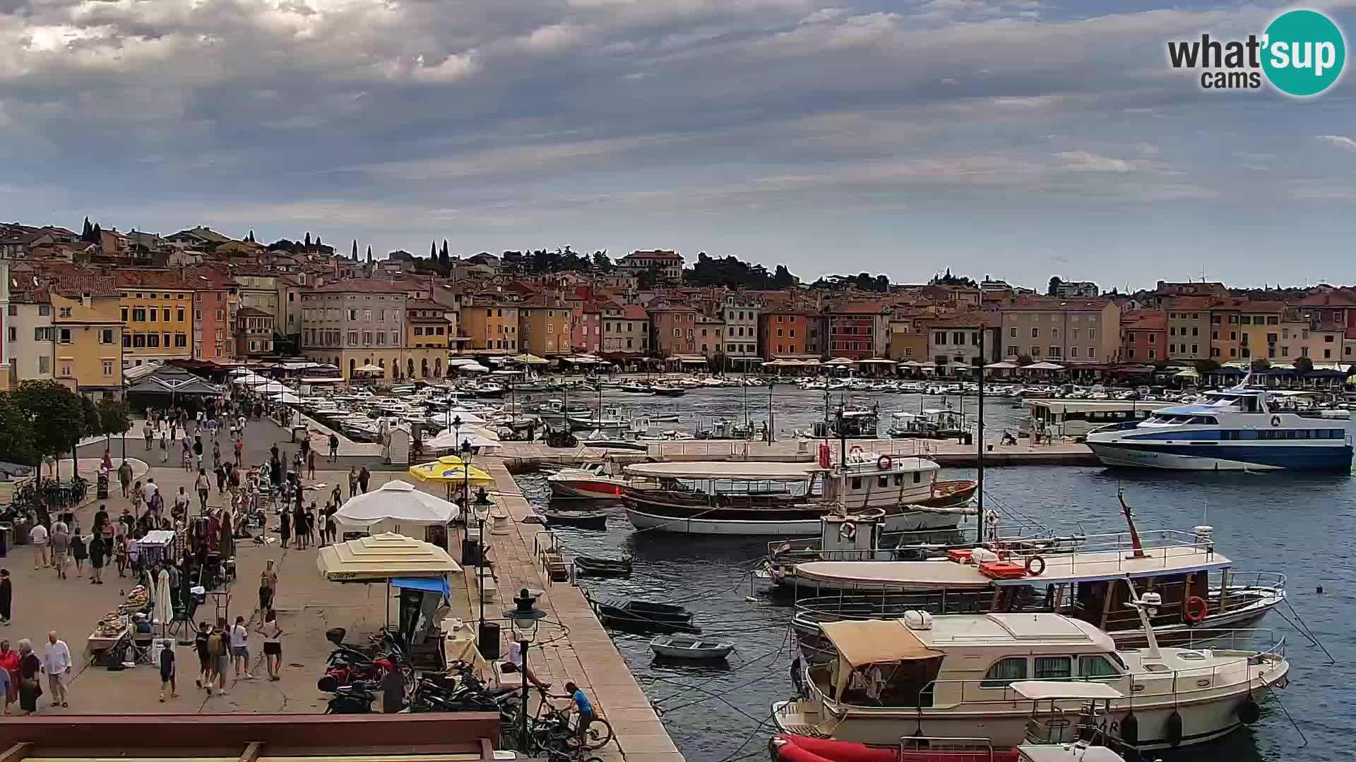 Promenade e marina en Rovinj