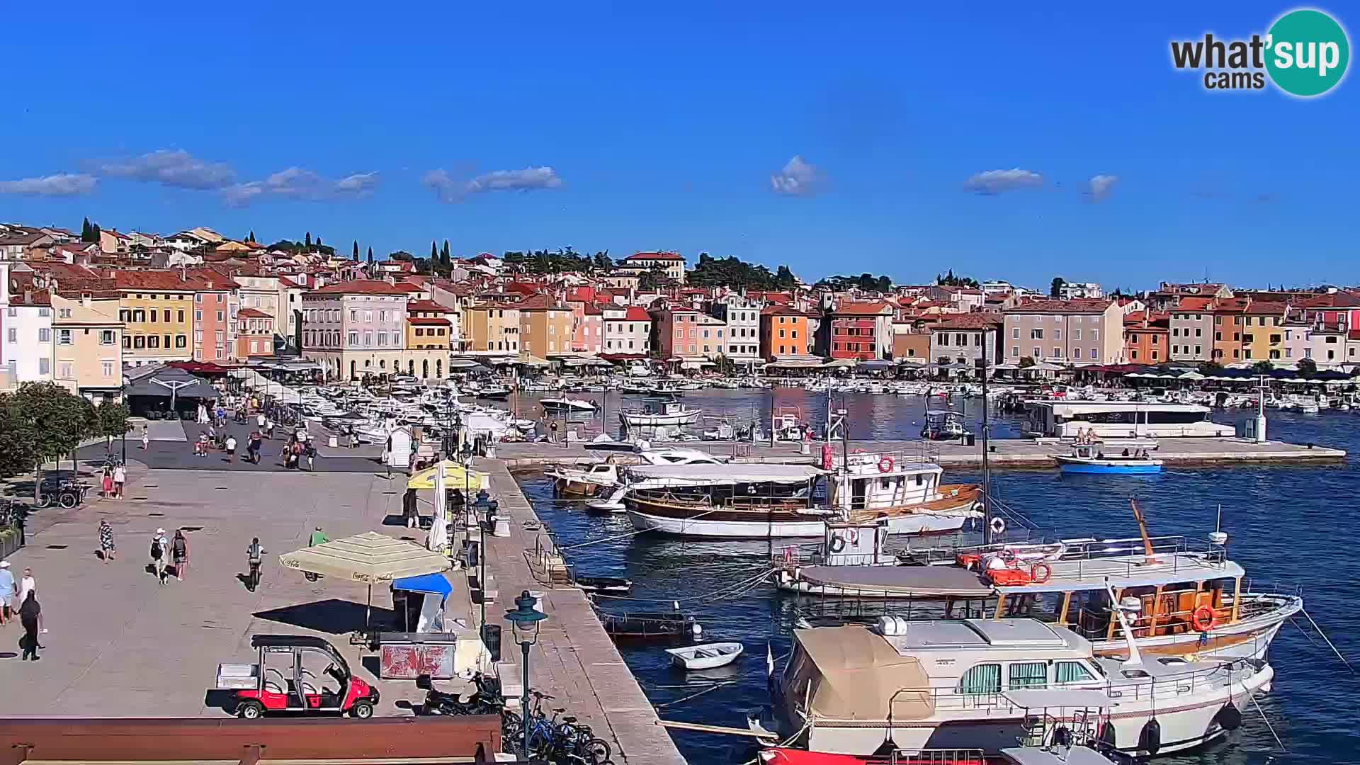Promenade e marina en Rovinj