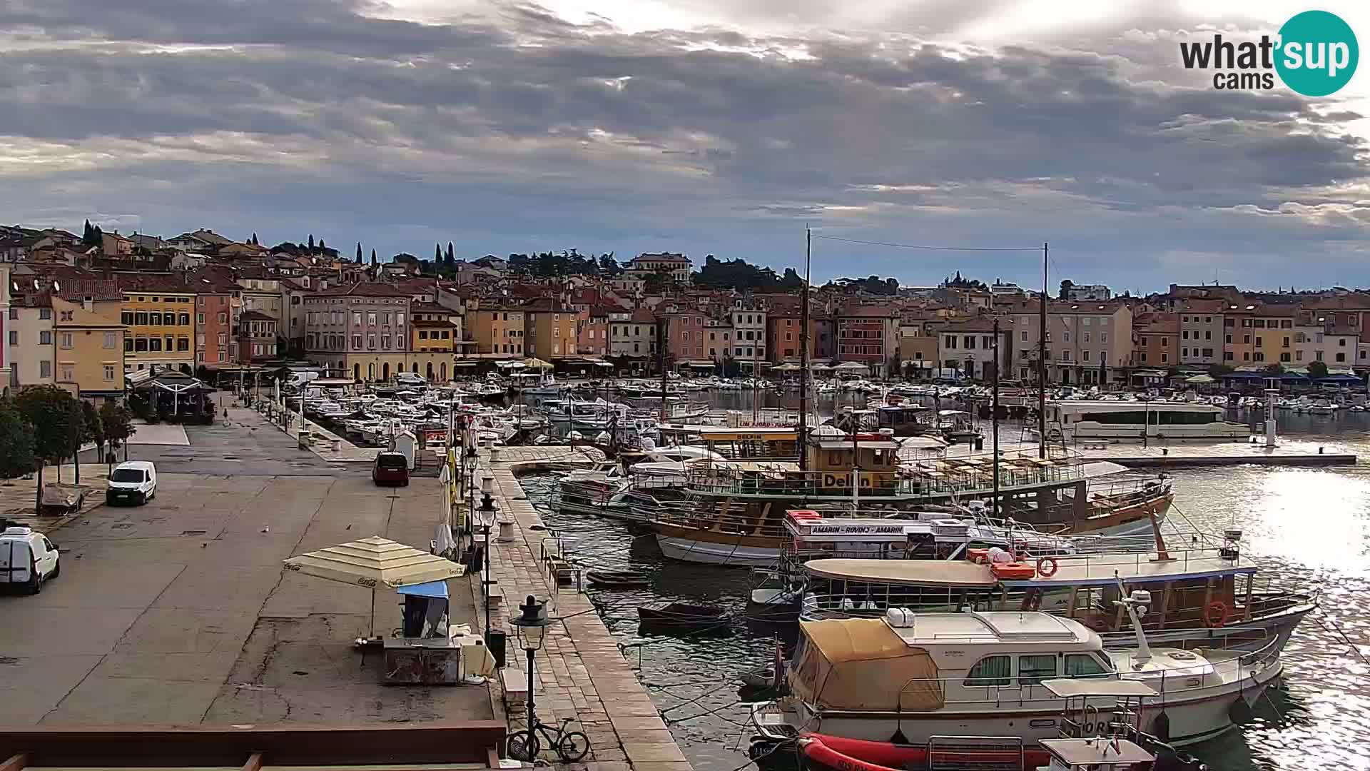 Rovinj webcam promenade and marina – Istria – Croatia