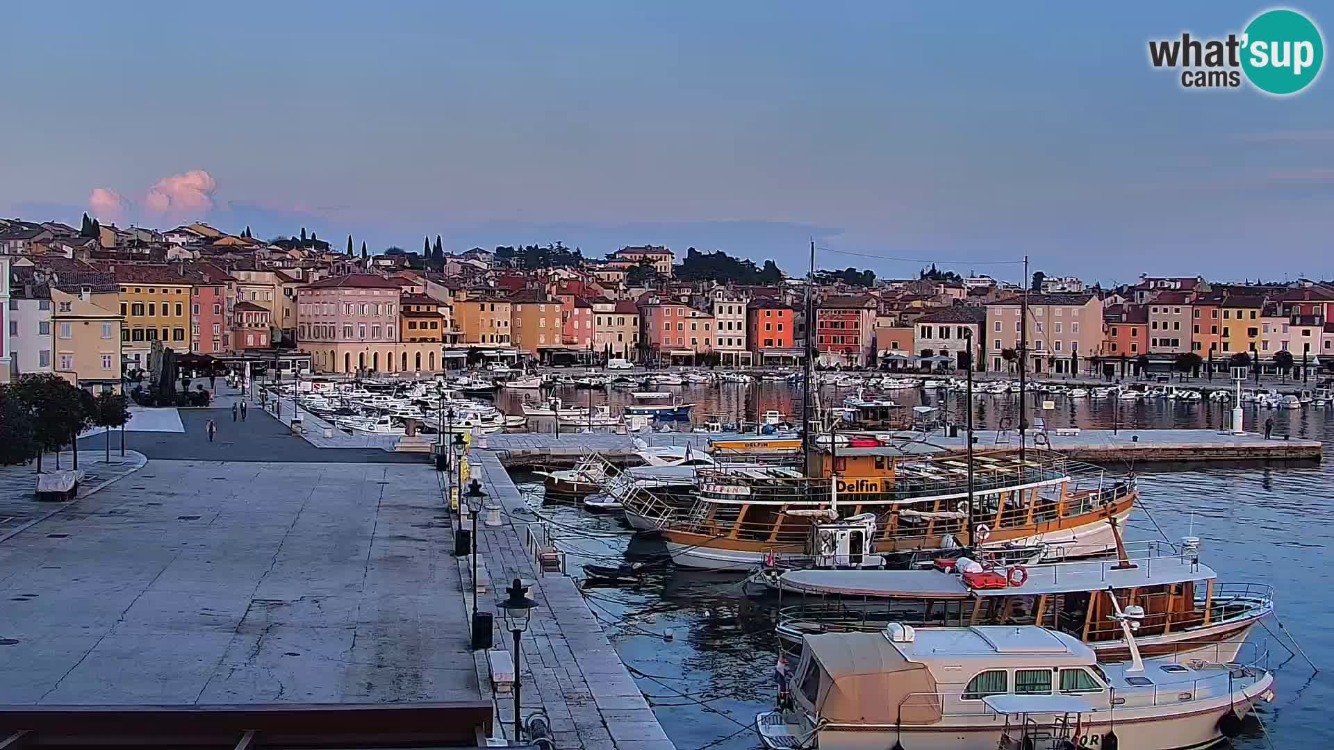 Rovinj webcam promenade and marina – Istria – Croatia