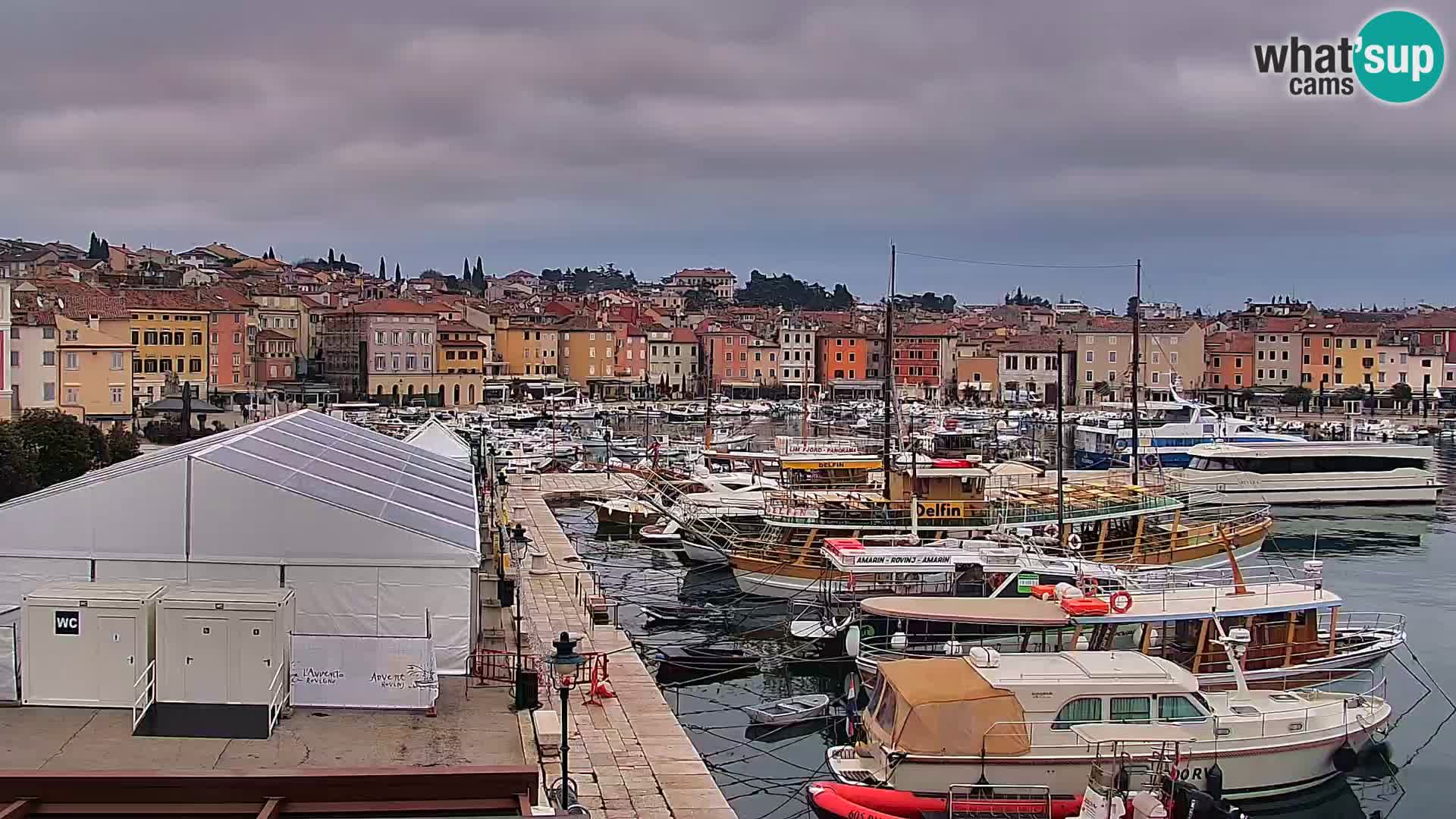 Spletna kamera Rovinj promenada in marina | Rovinj Vreme