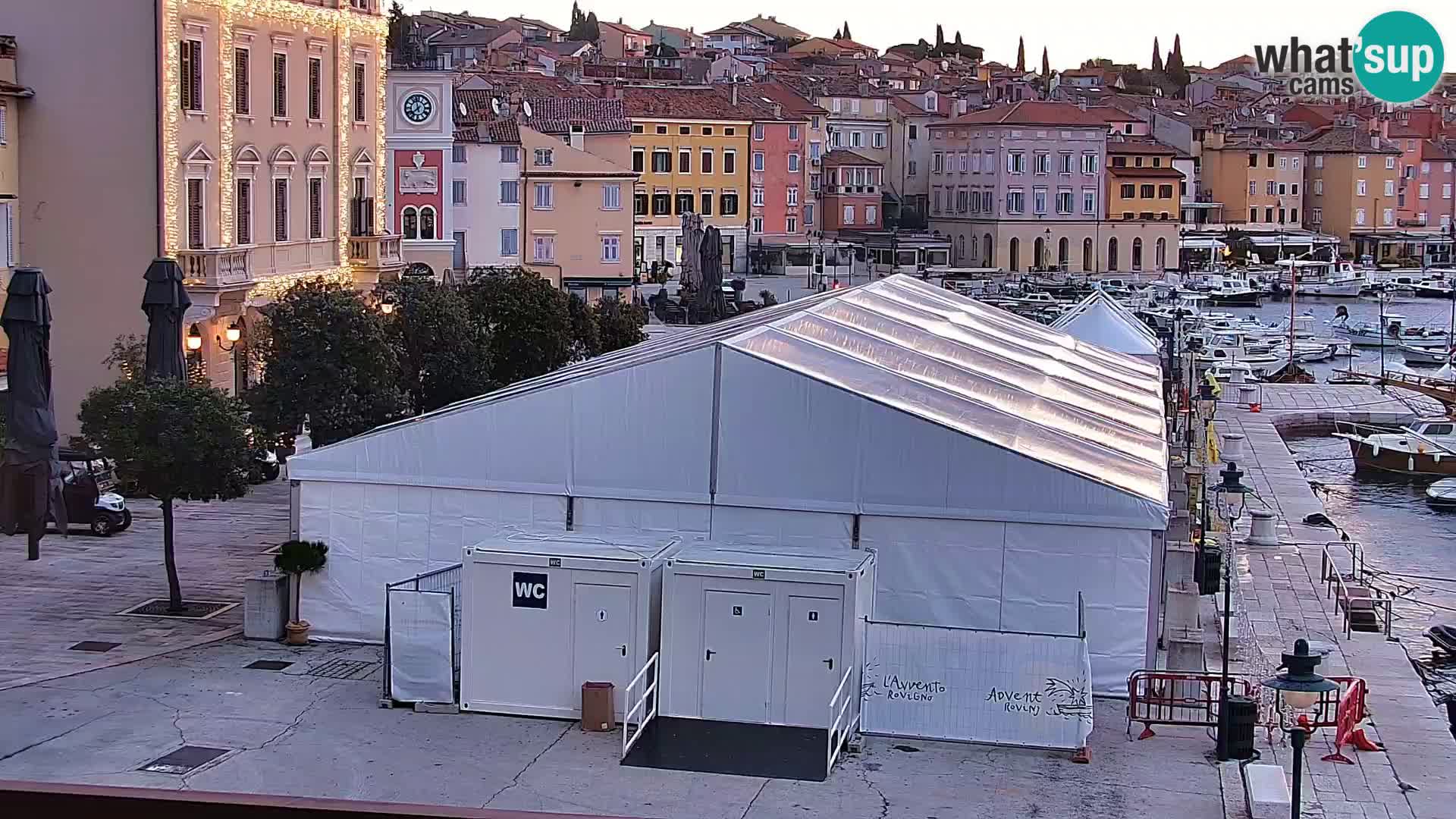 Promenade e marina a Rovinj