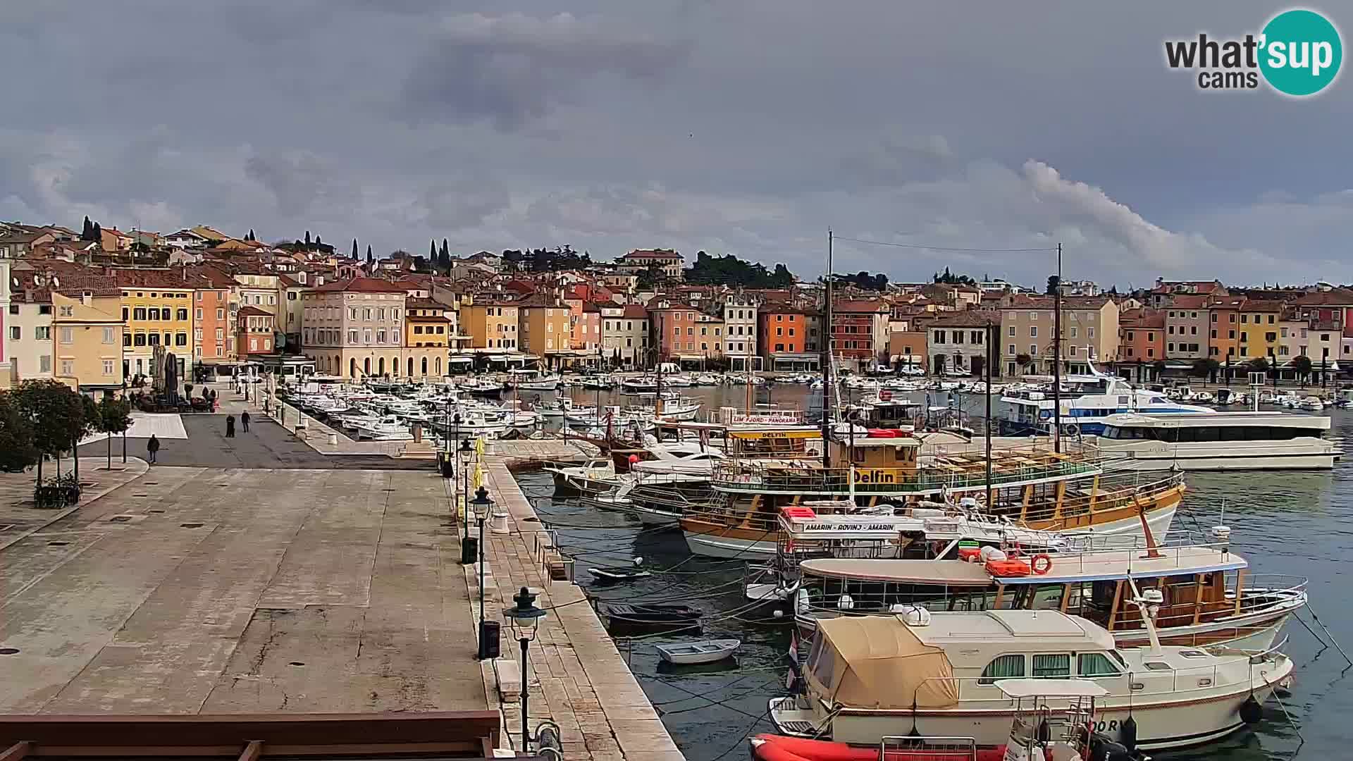 Spletna kamera Rovinj promenada in marina | Rovinj Vreme