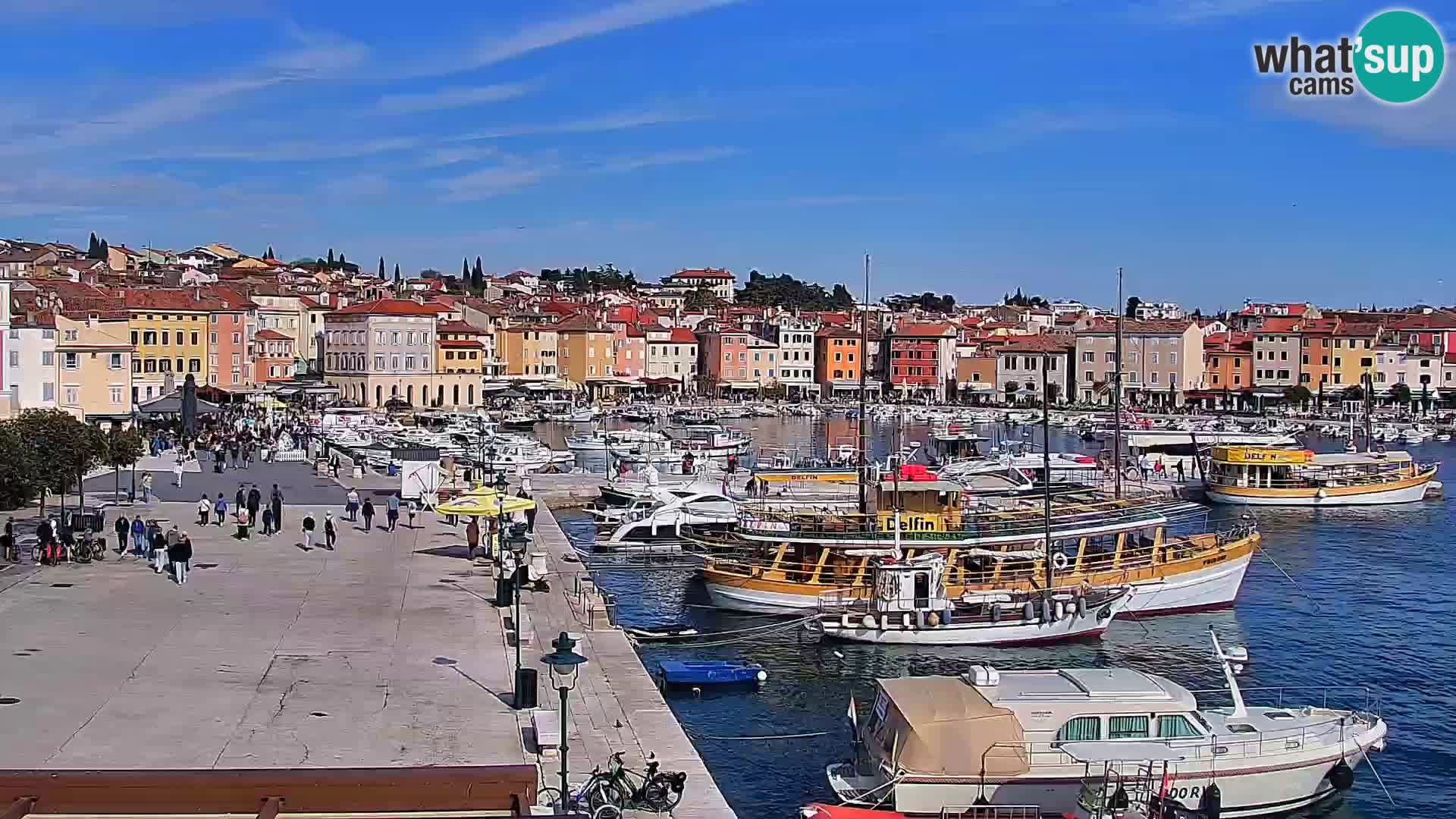 Promenade e marina a Rovinj