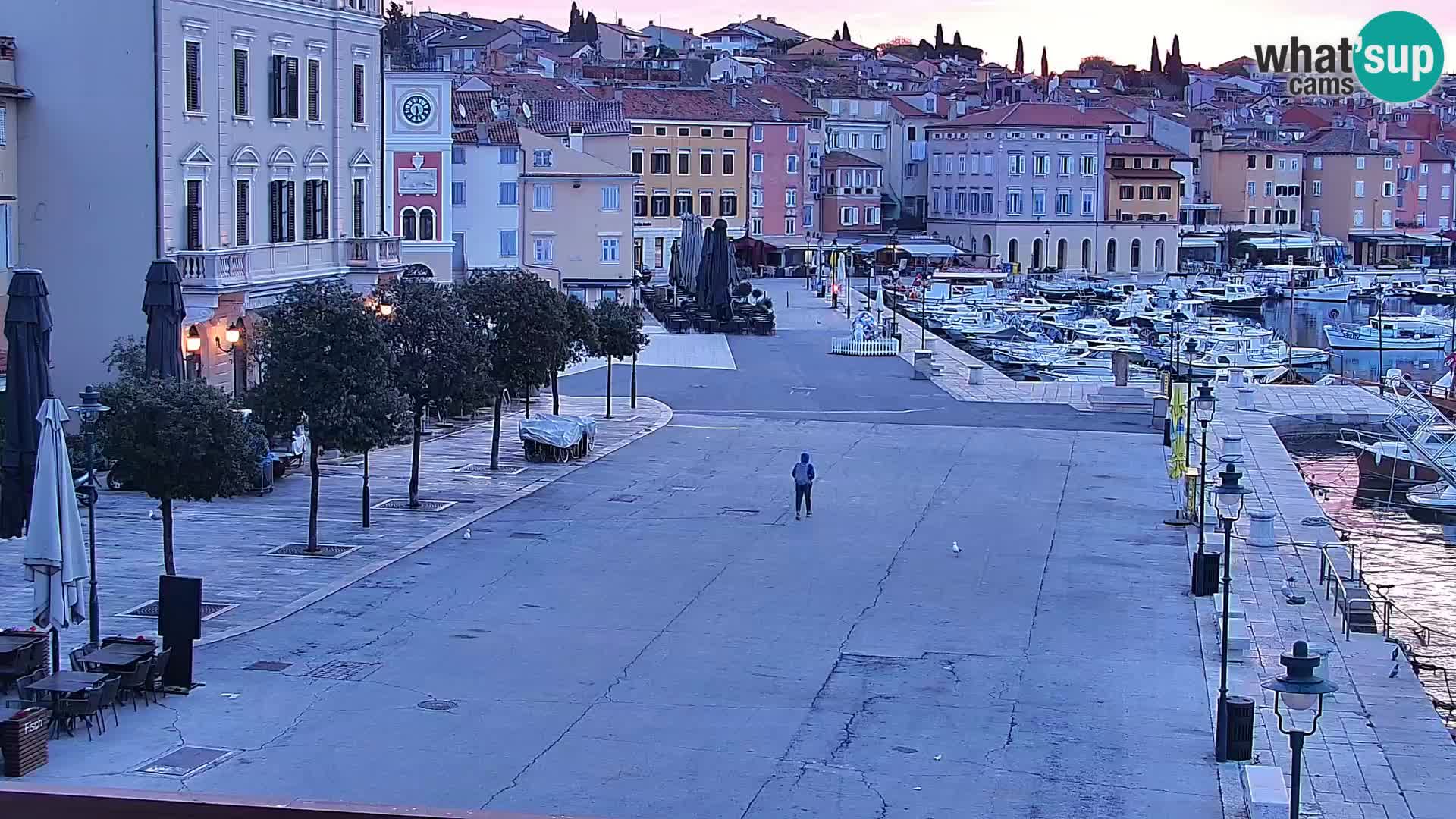 Promenade e marina en Rovinj