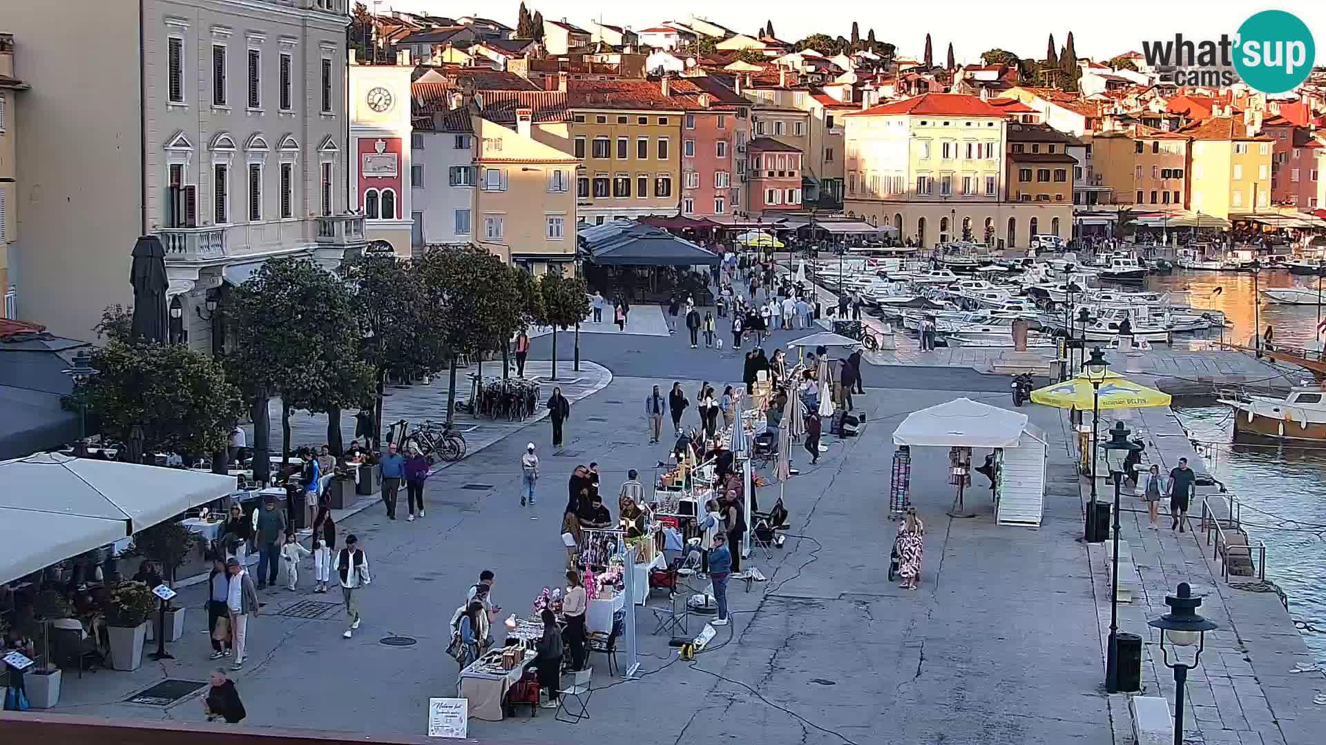 Spletna kamera Rovinj promenada in marina | Rovinj Vreme