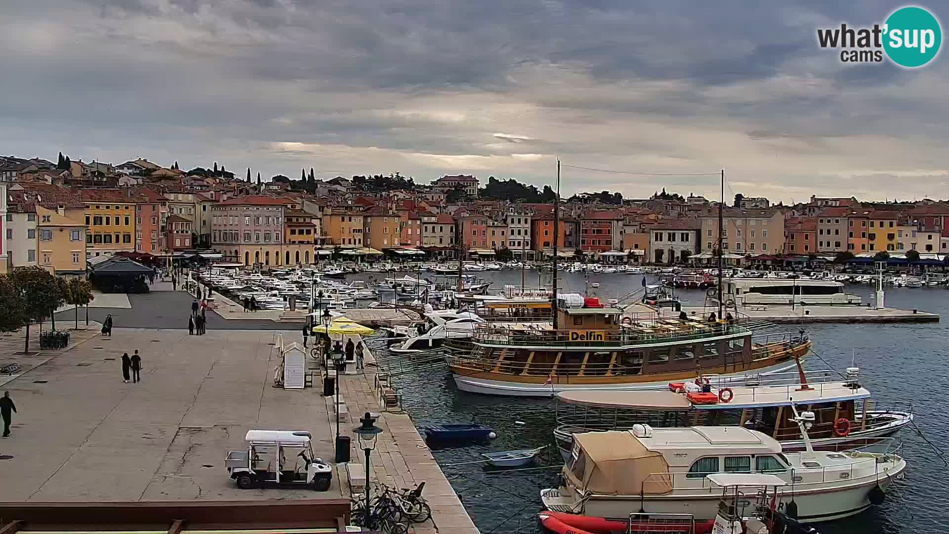 Promenade e marina a Rovinj