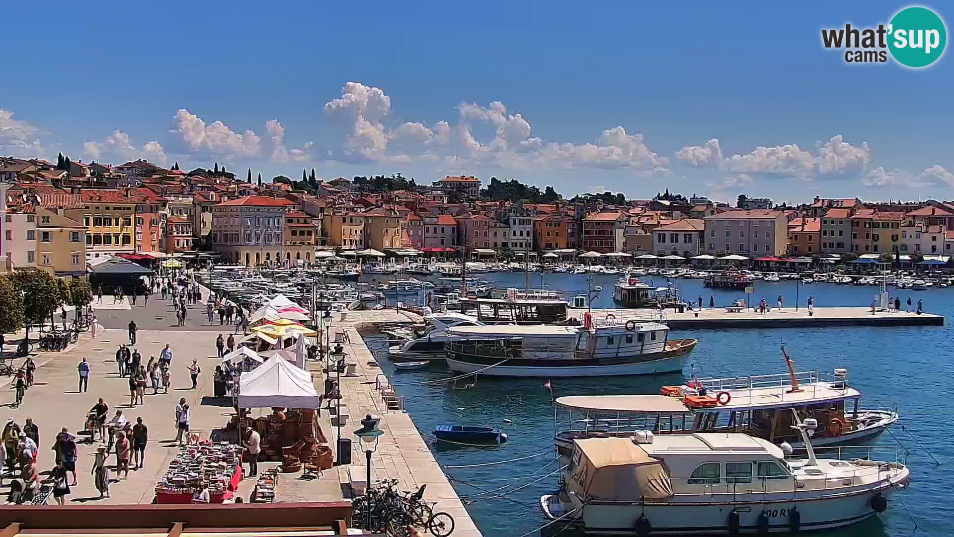 Promenade e marina en Rovinj