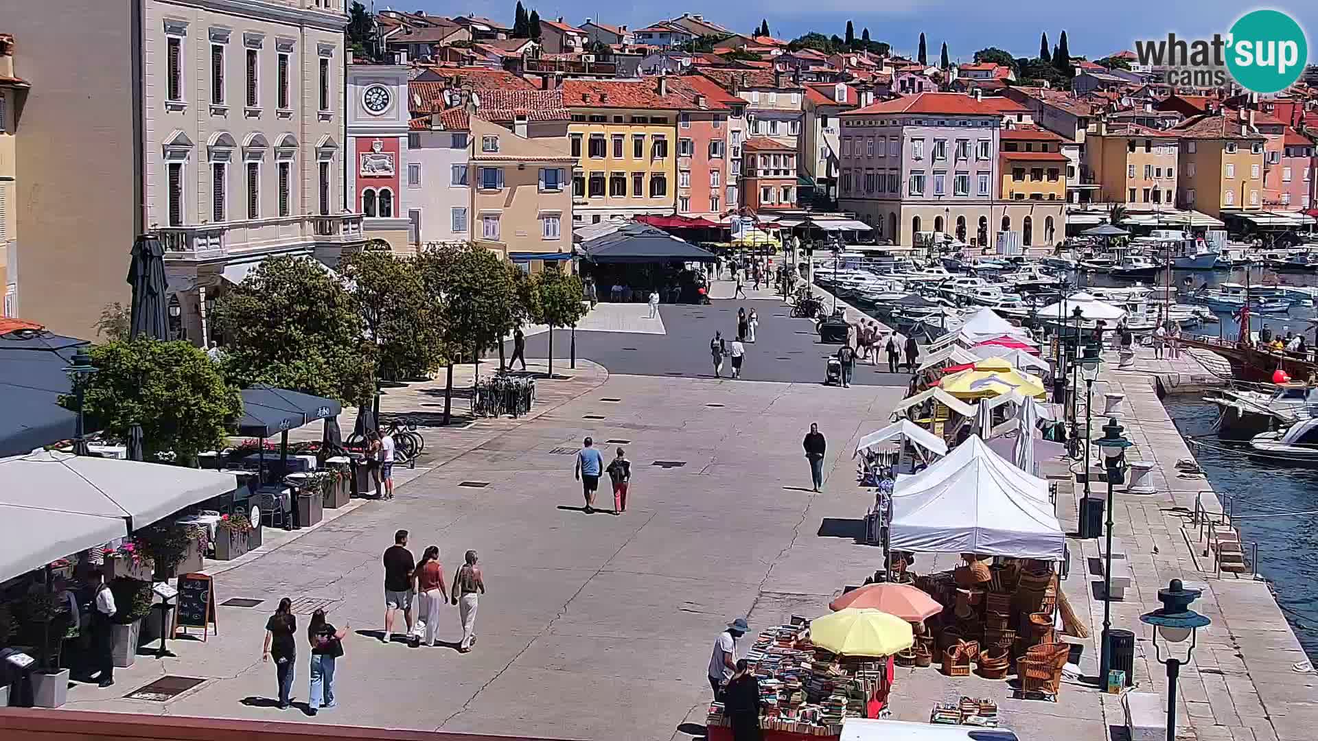 Rovinj webcam promenade and marina – Istria – Croatia