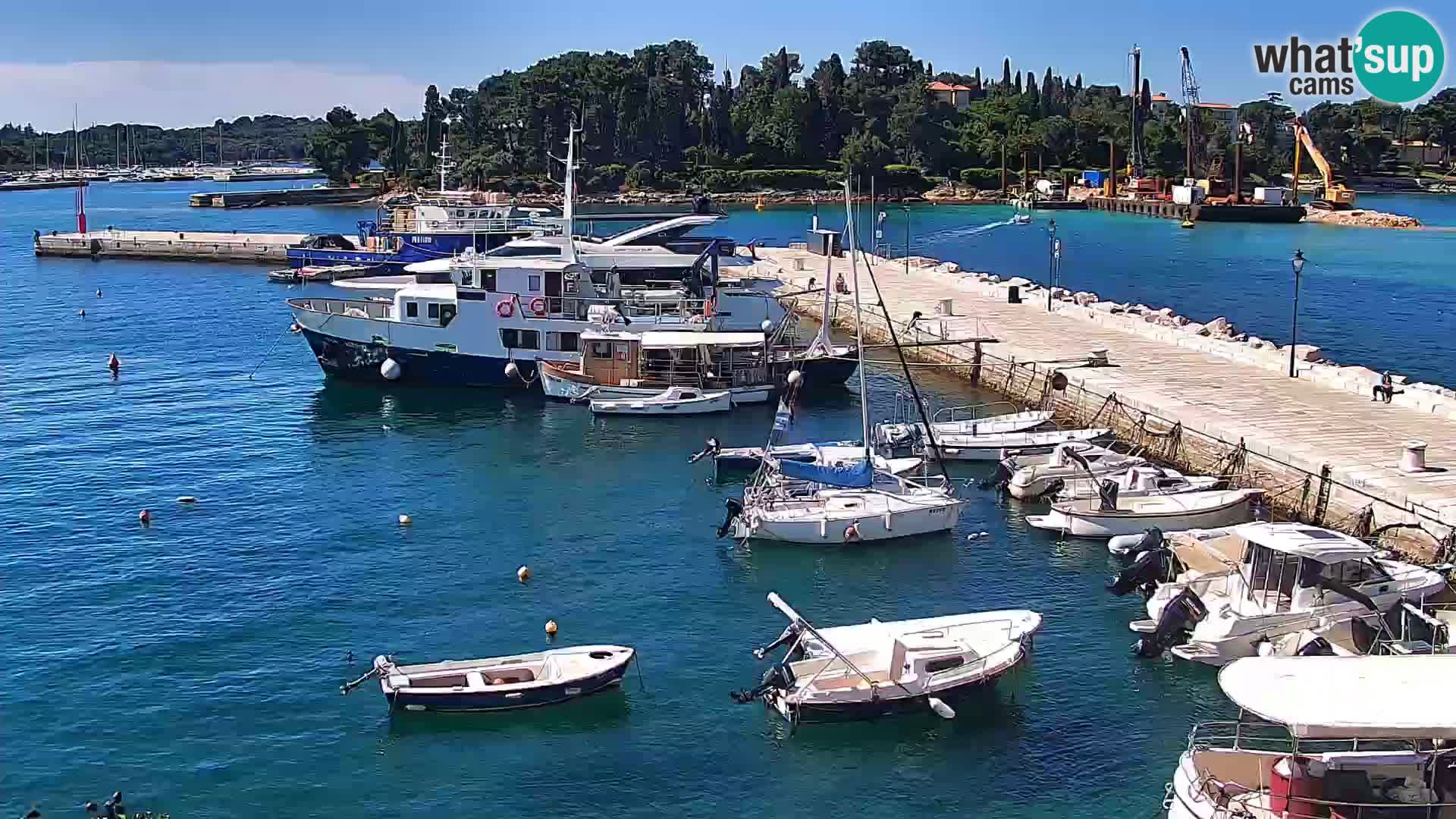 Promenade e marina en Rovinj