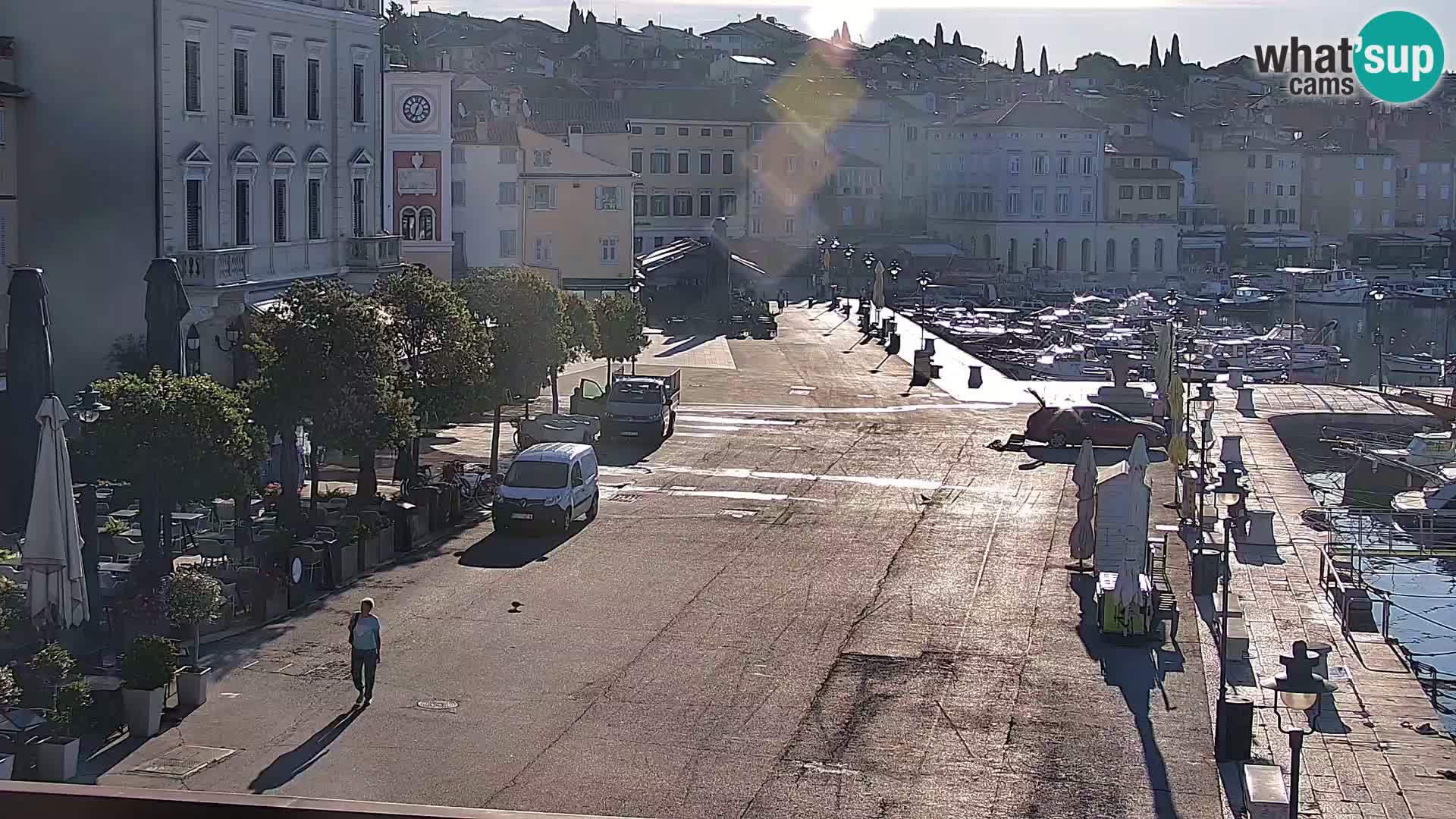 Promenade e marina a Rovinj