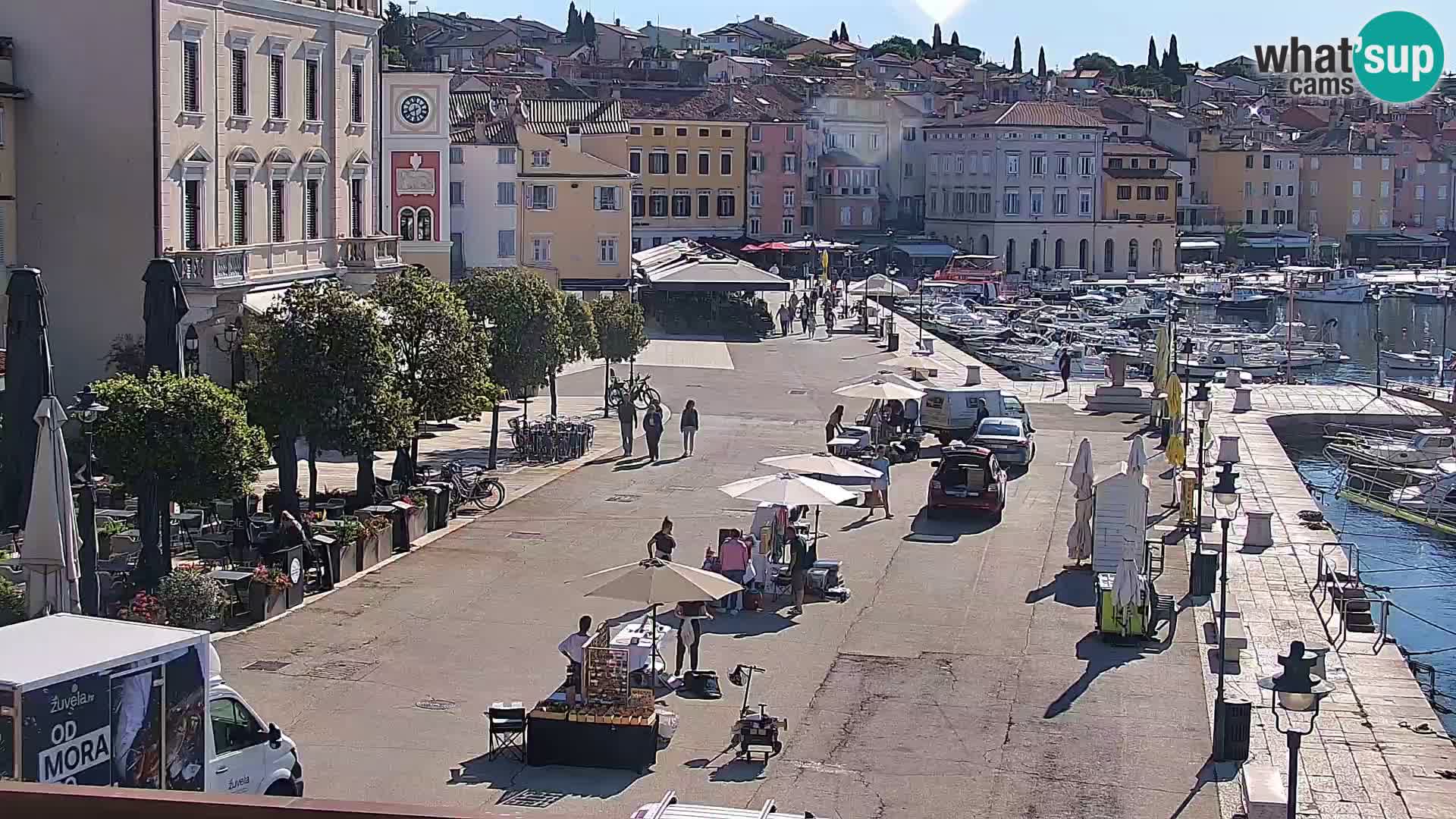 Webcam Rovigno marina | Lungomare | Rovinj Croazia