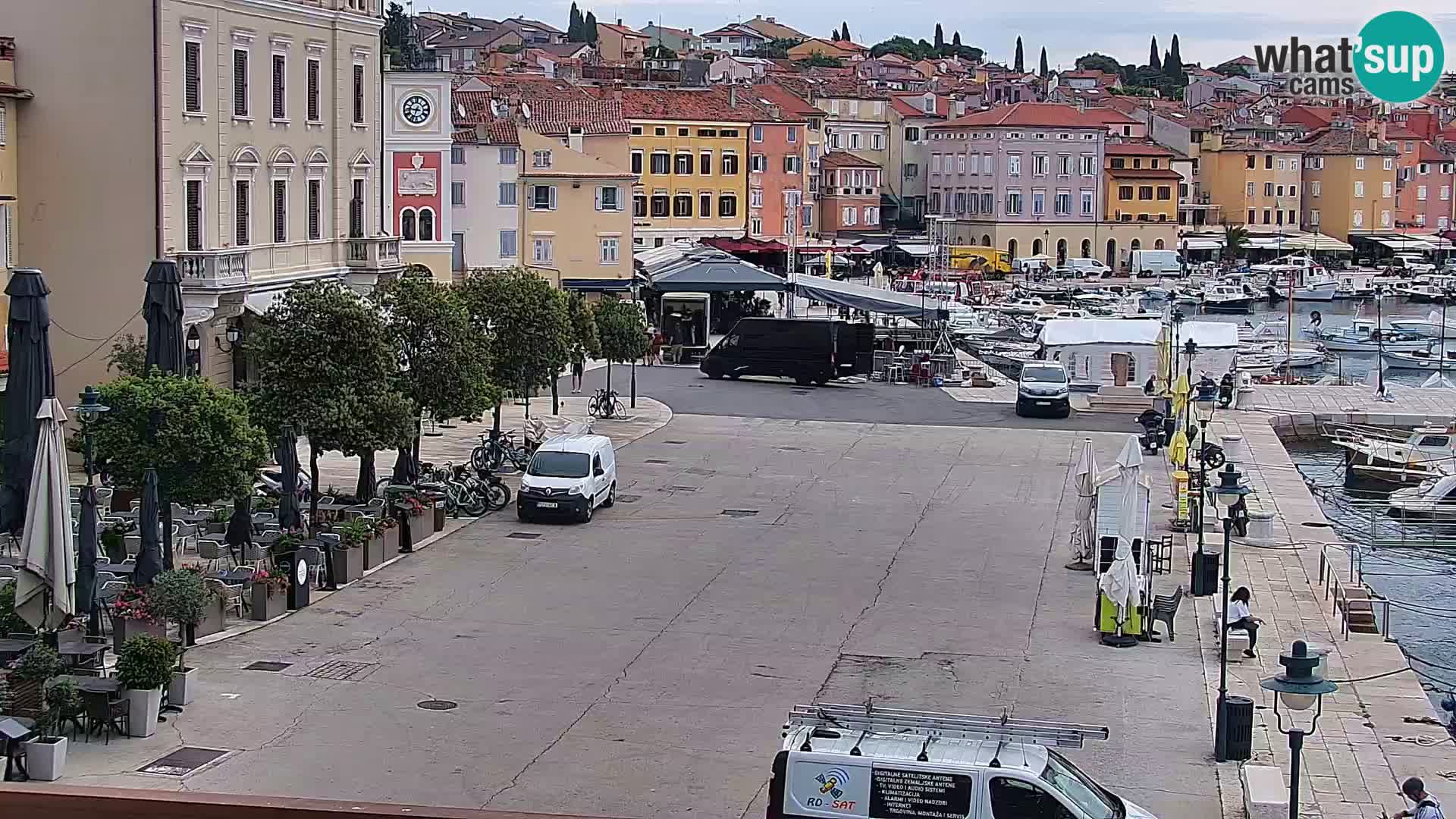 Promenade e marina a Rovinj