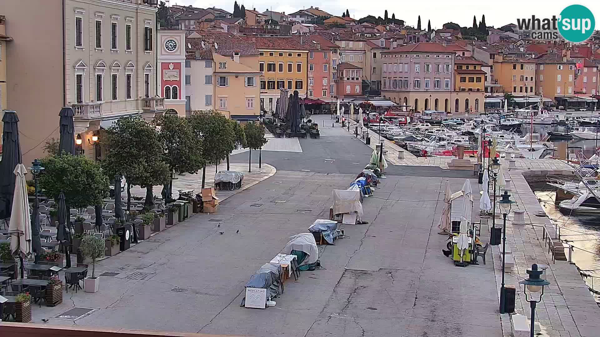 Promenade e marina a Rovinj