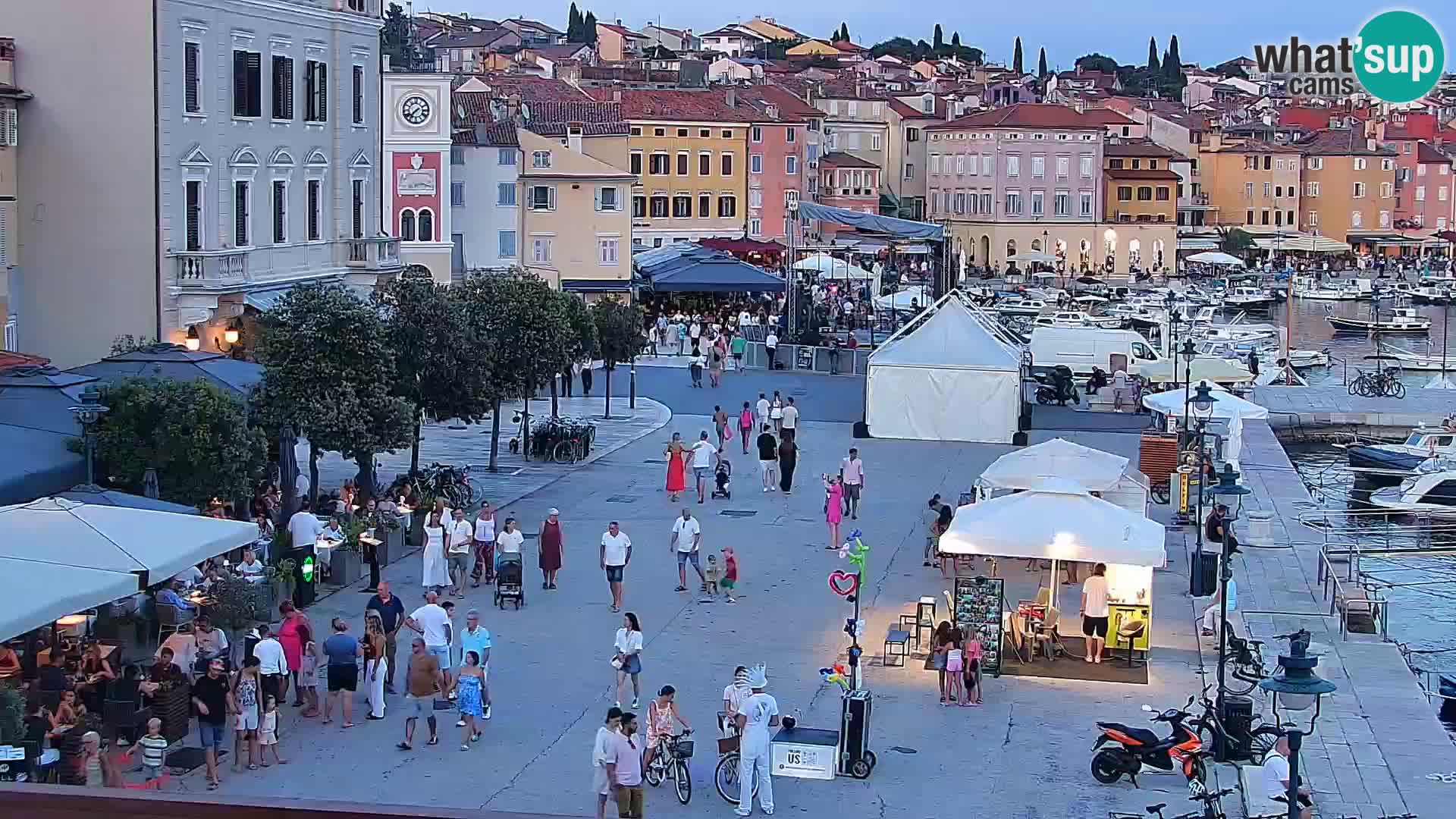 Rovinj webcam promenade and marina – Istria – Croatia
