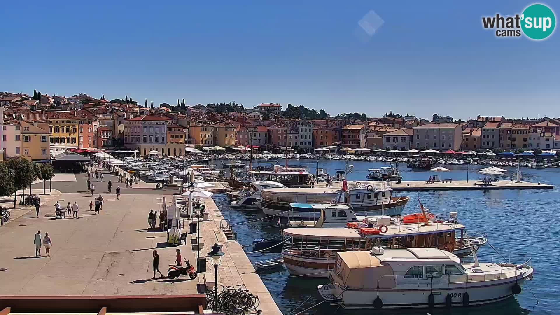 Promenade e marina a Rovinj